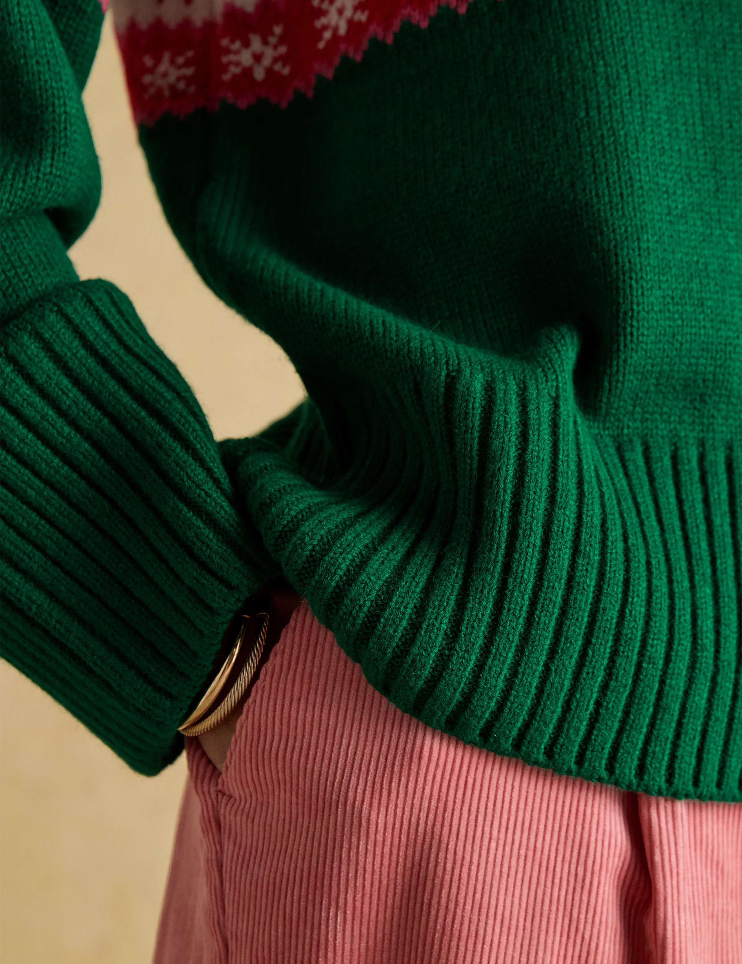 Embroidered Crew Neck Jumper with Wool 9 of 9