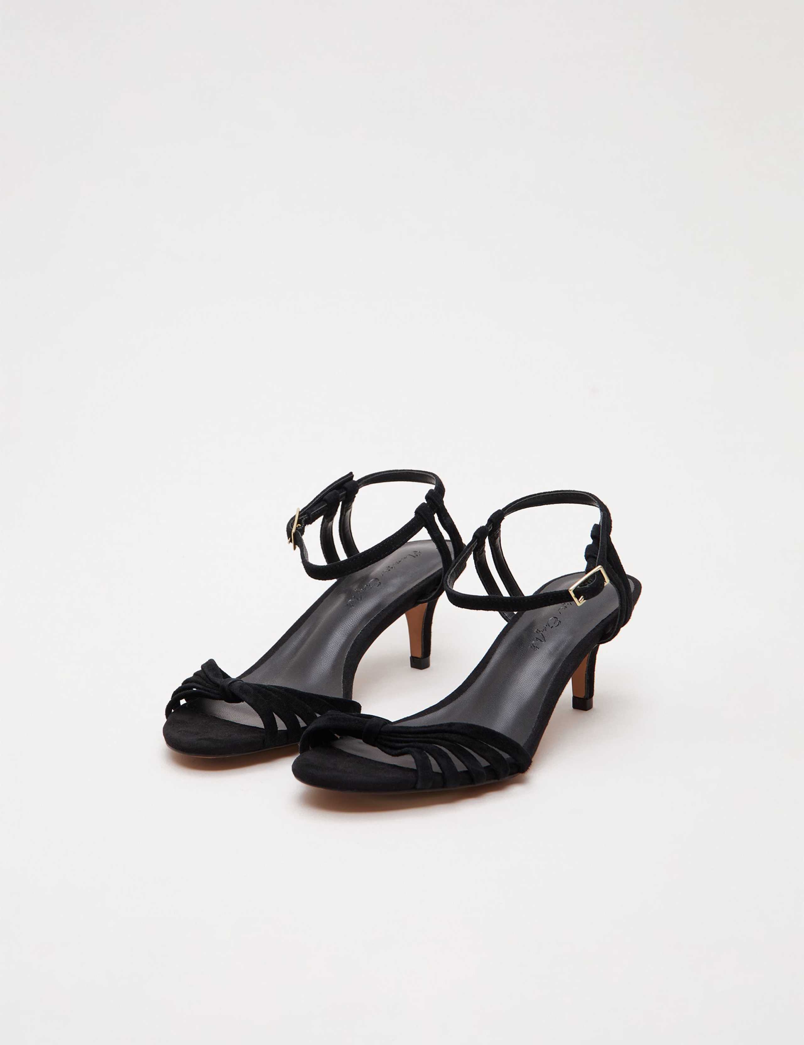 Suede Strappy Kitten Heel Sandals 2 of 6