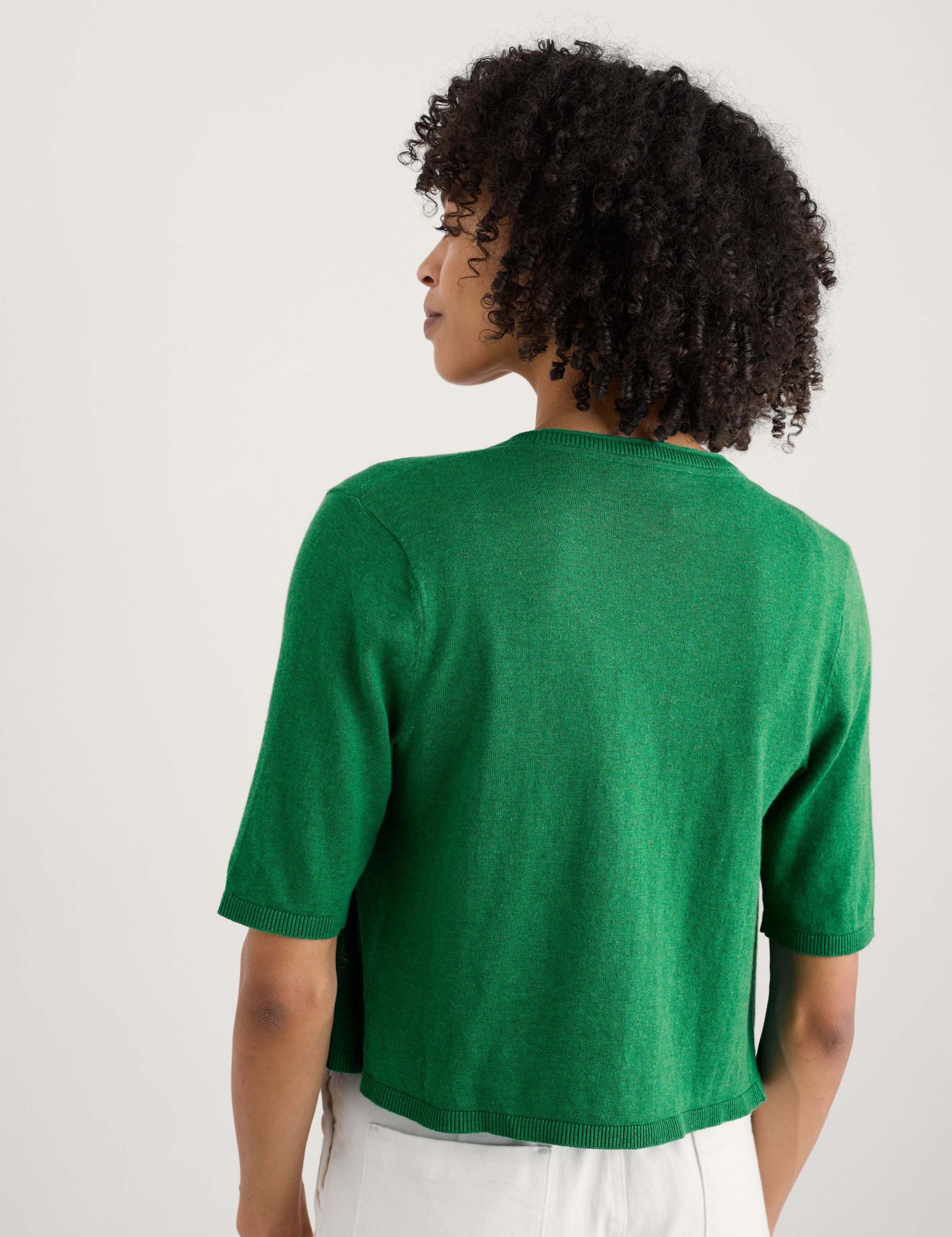 Pure Cotton Fitted Cropped Cardigan 3 of 5