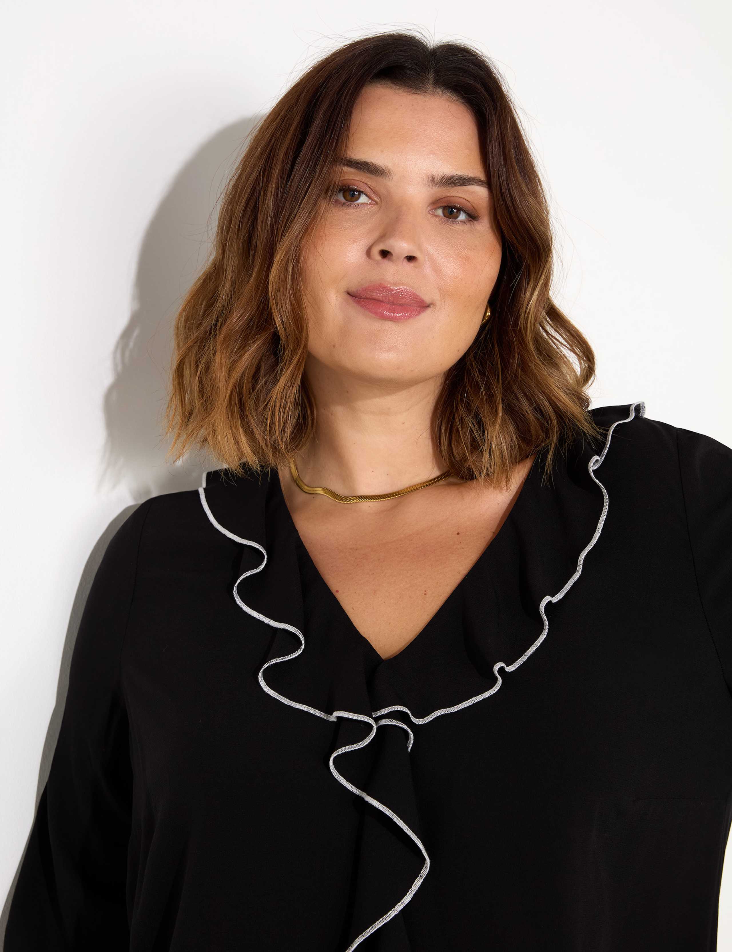 V-Neck Ruffle Top 4 of 5