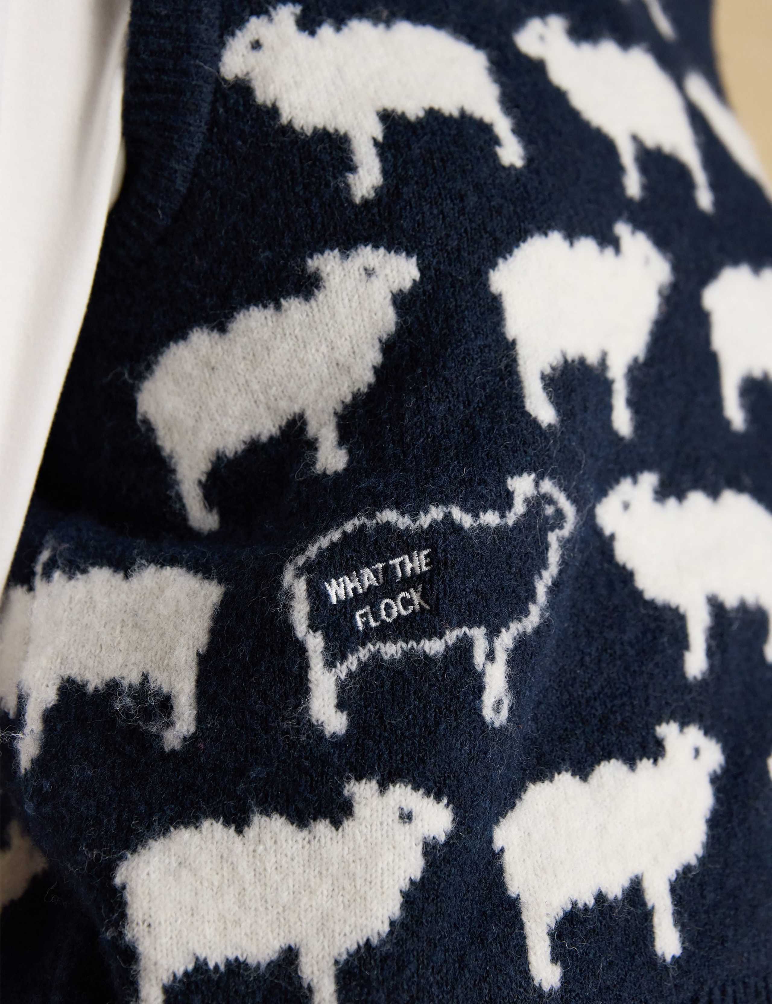 Knitted Sheep Vest 7 of 7