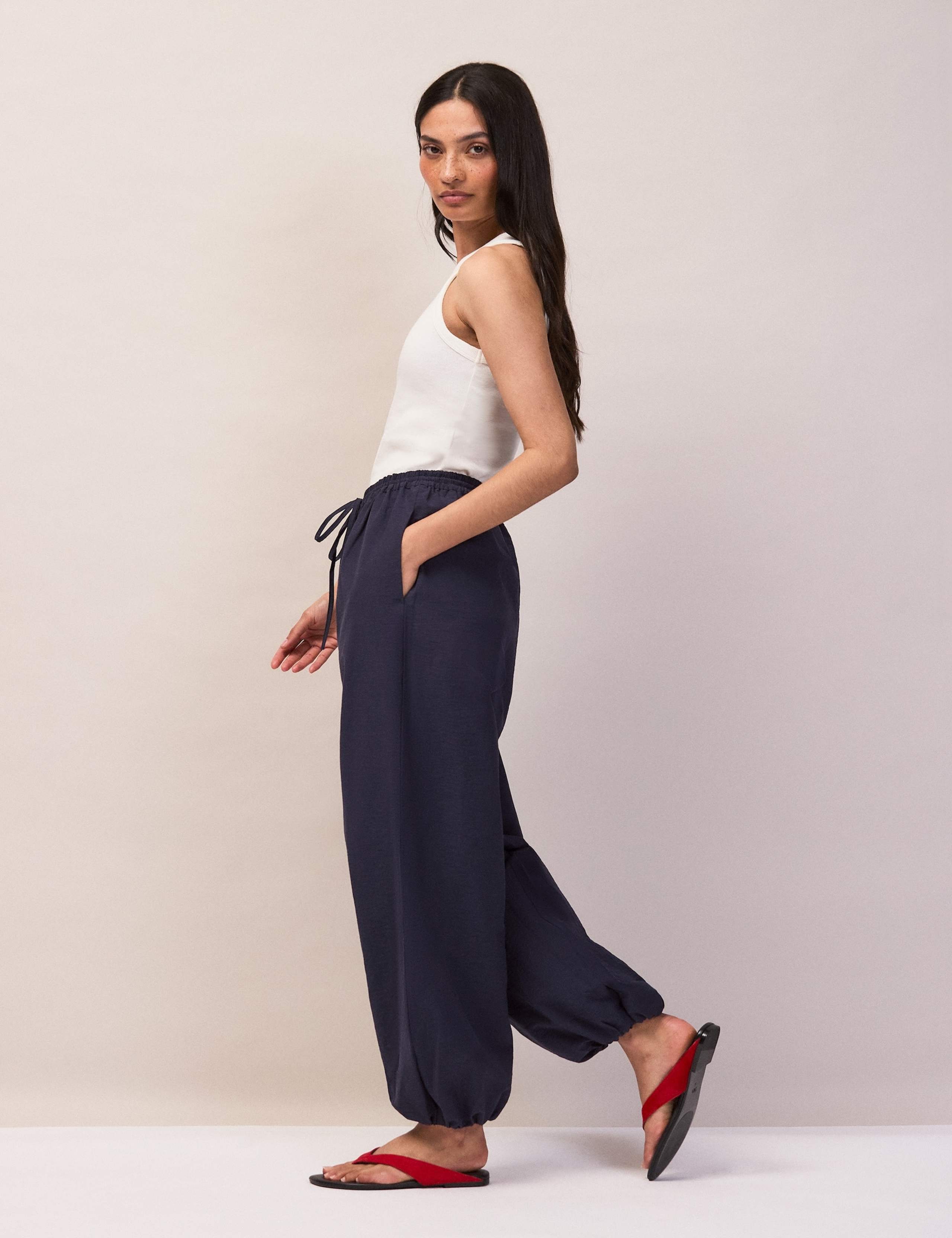 Cotton Rich Drawstring Parachute Trousers 5 of 6