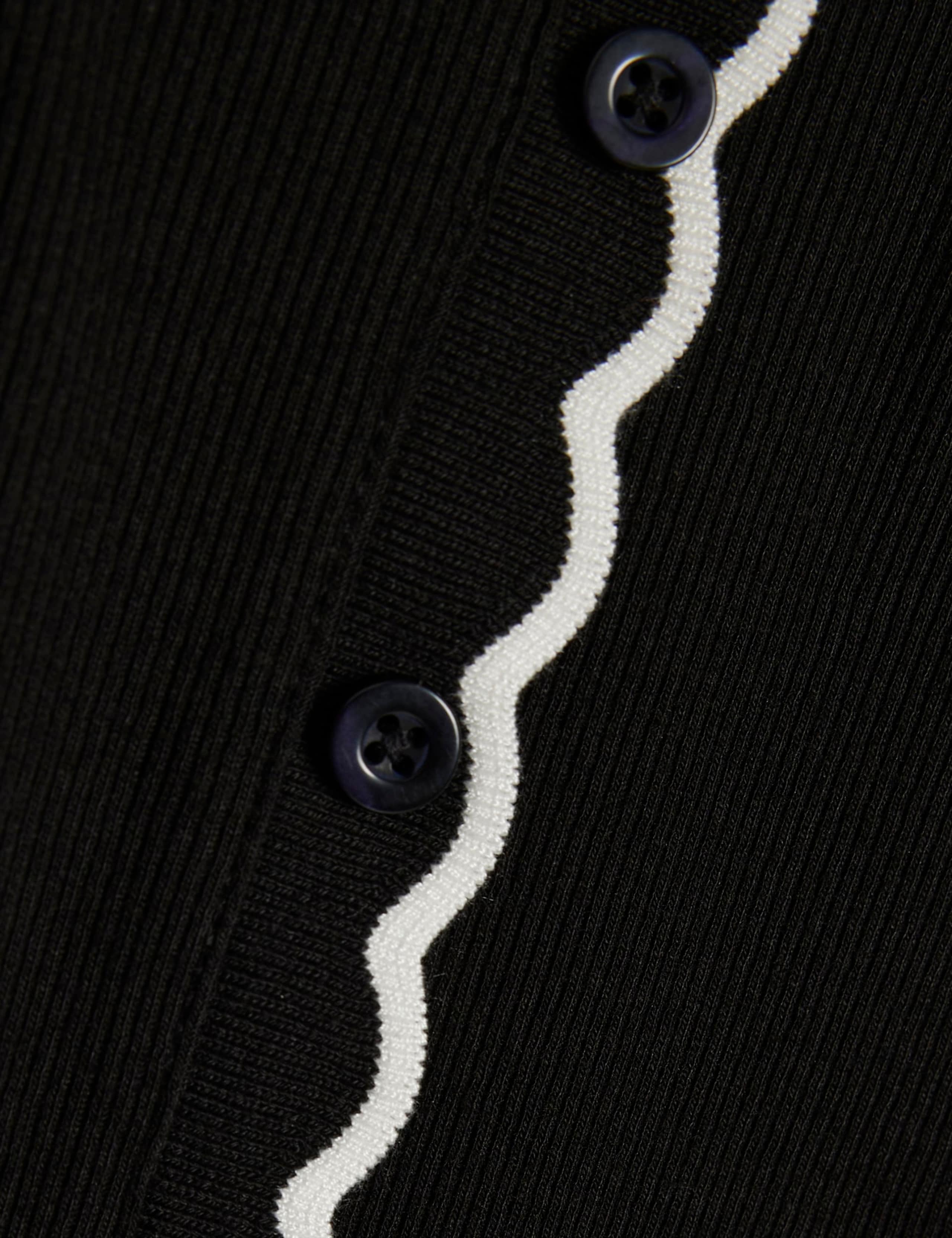 Pure Cotton Ribbed Scallop Trim Cardigan 4 of 6