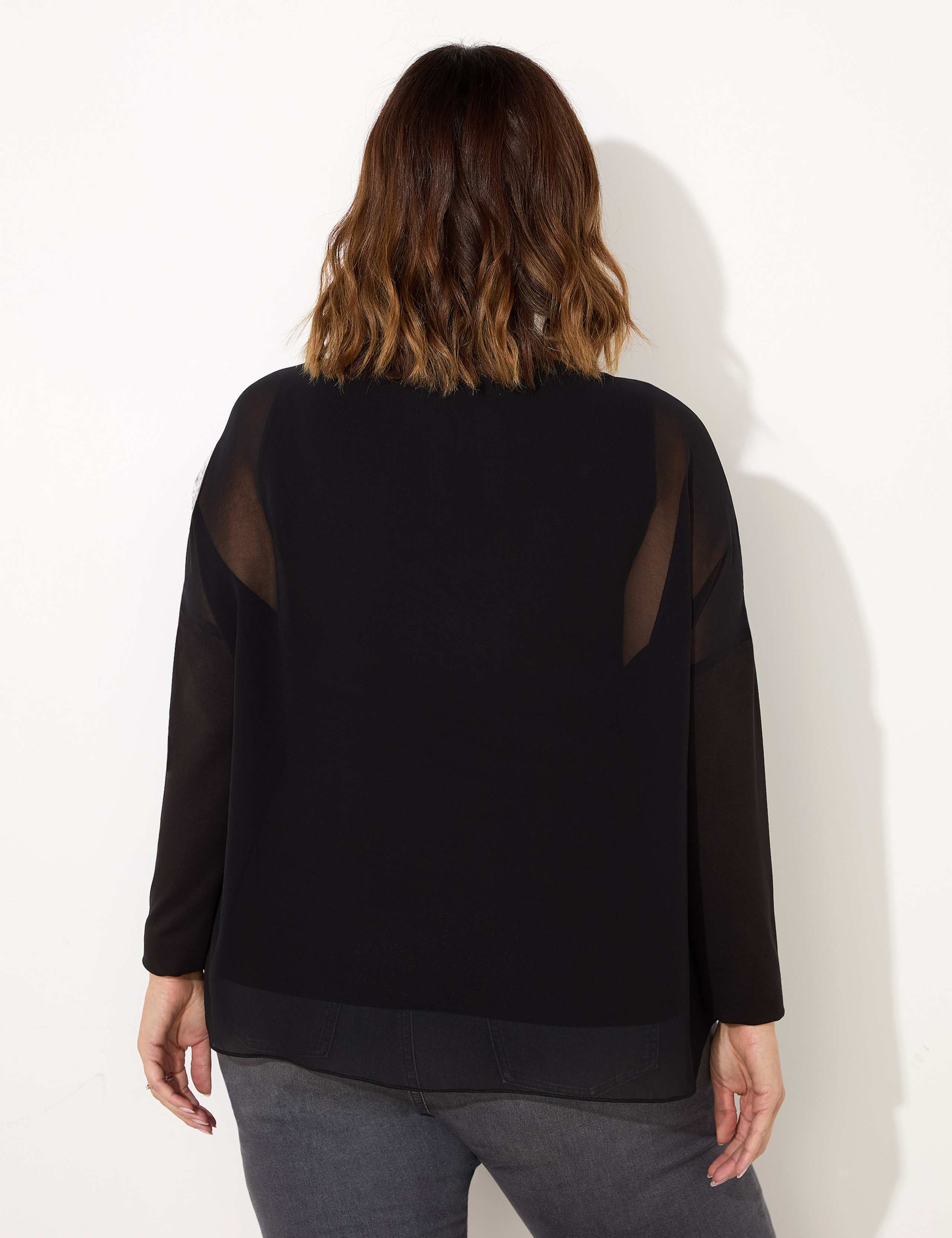 Chiffon Overlay Top 4 of 4