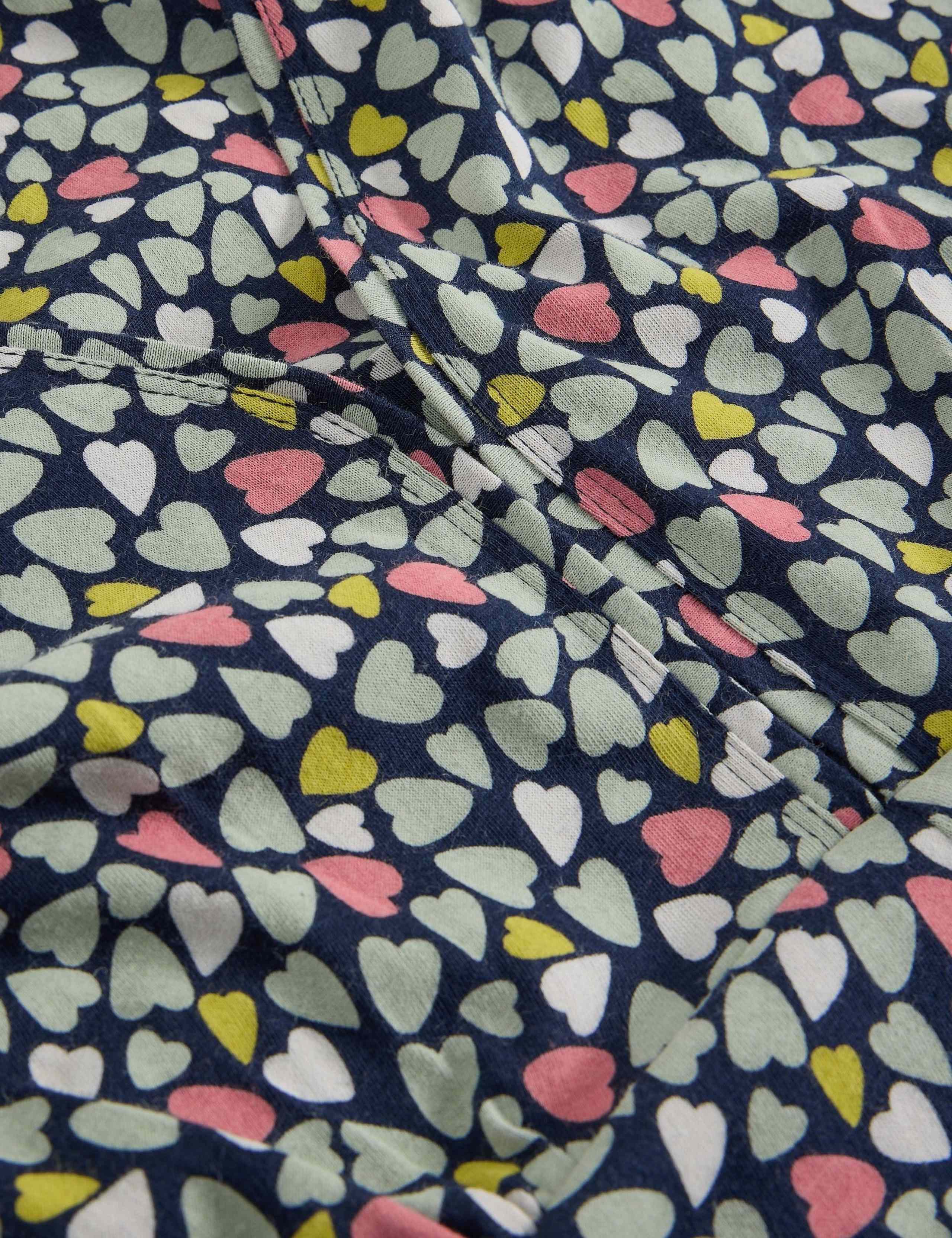 Jersey Heart Print V-Neck Midi Tea Dress 6 of 6