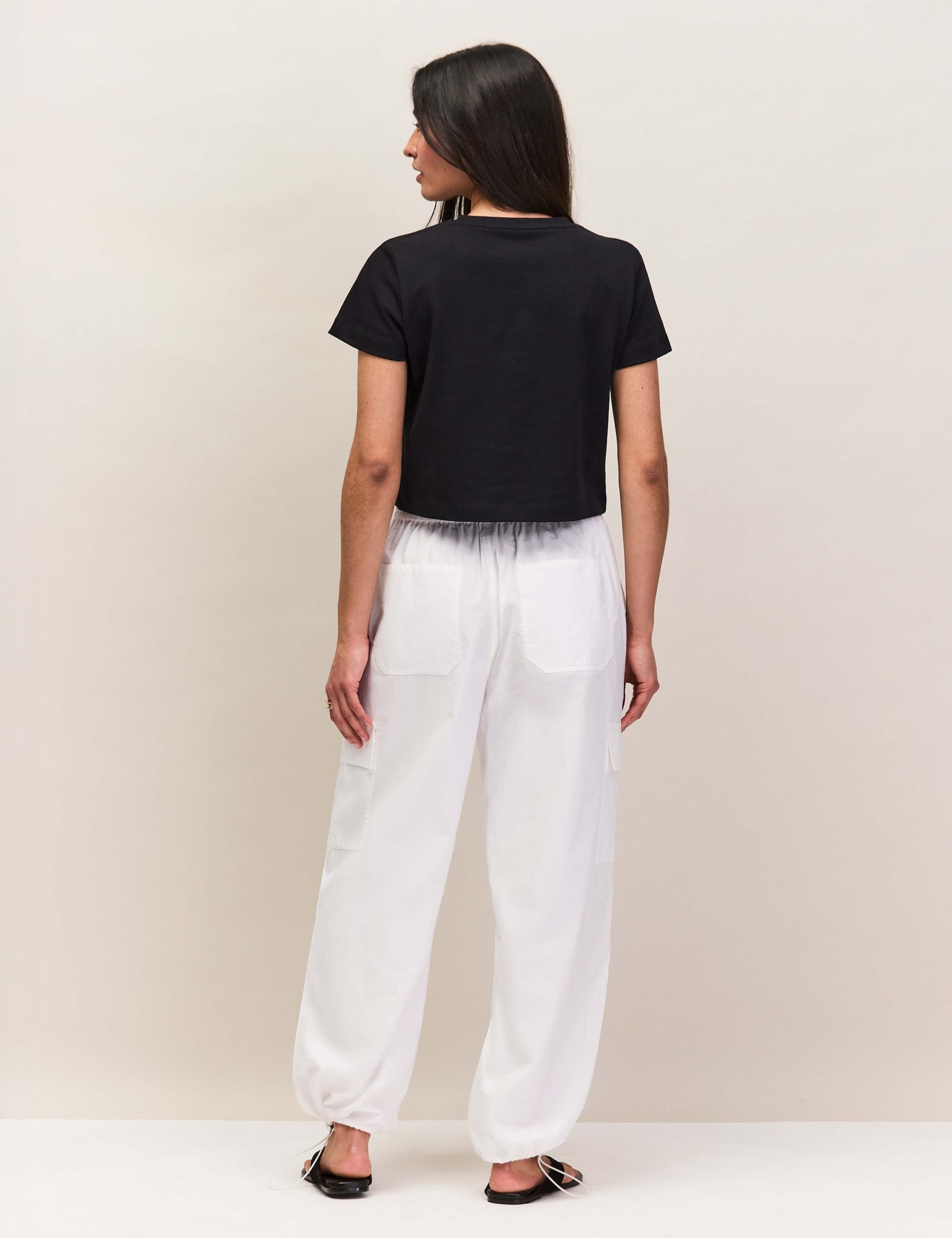 Pure Cotton Cargo Cuffed Trousers 3 of 6