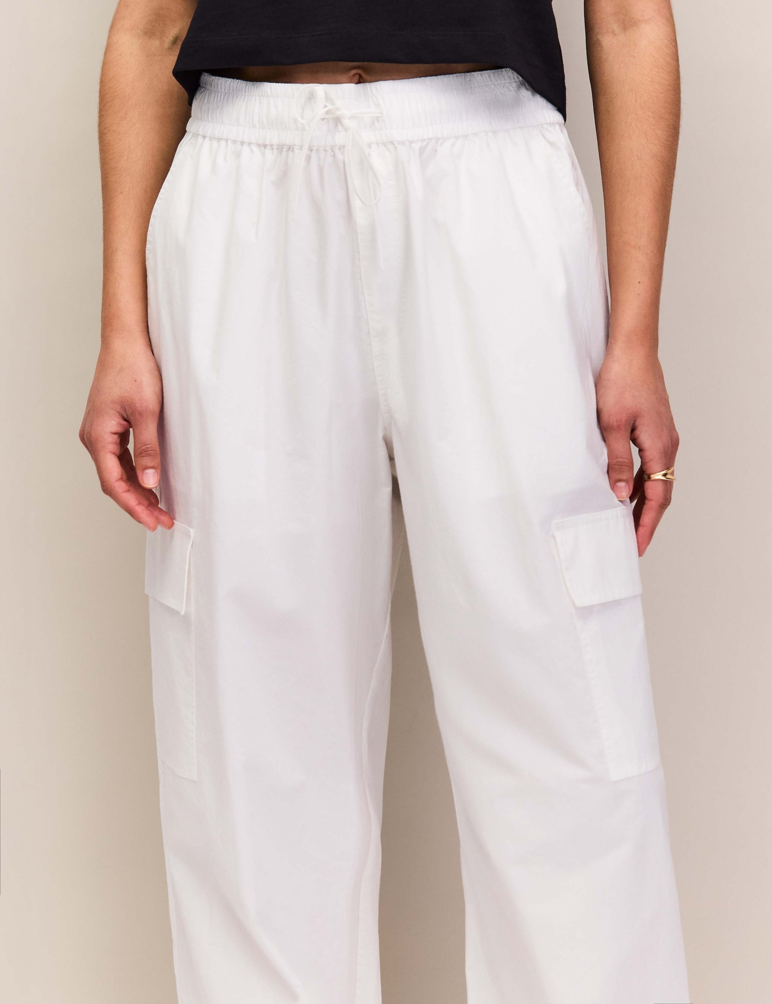 Pure Cotton Cargo Cuffed Trousers 4 of 6
