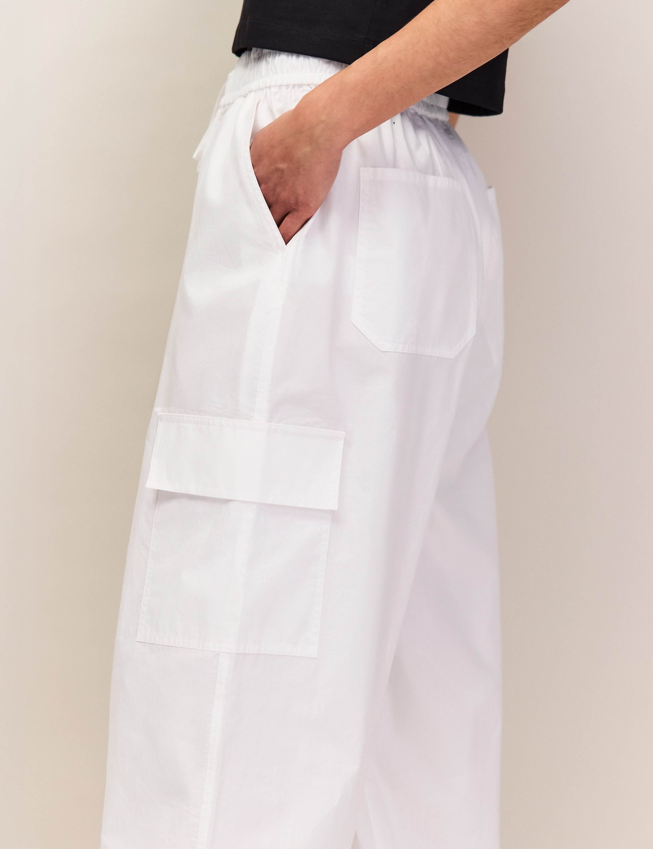 Pure Cotton Cargo Cuffed Trousers 5 of 6