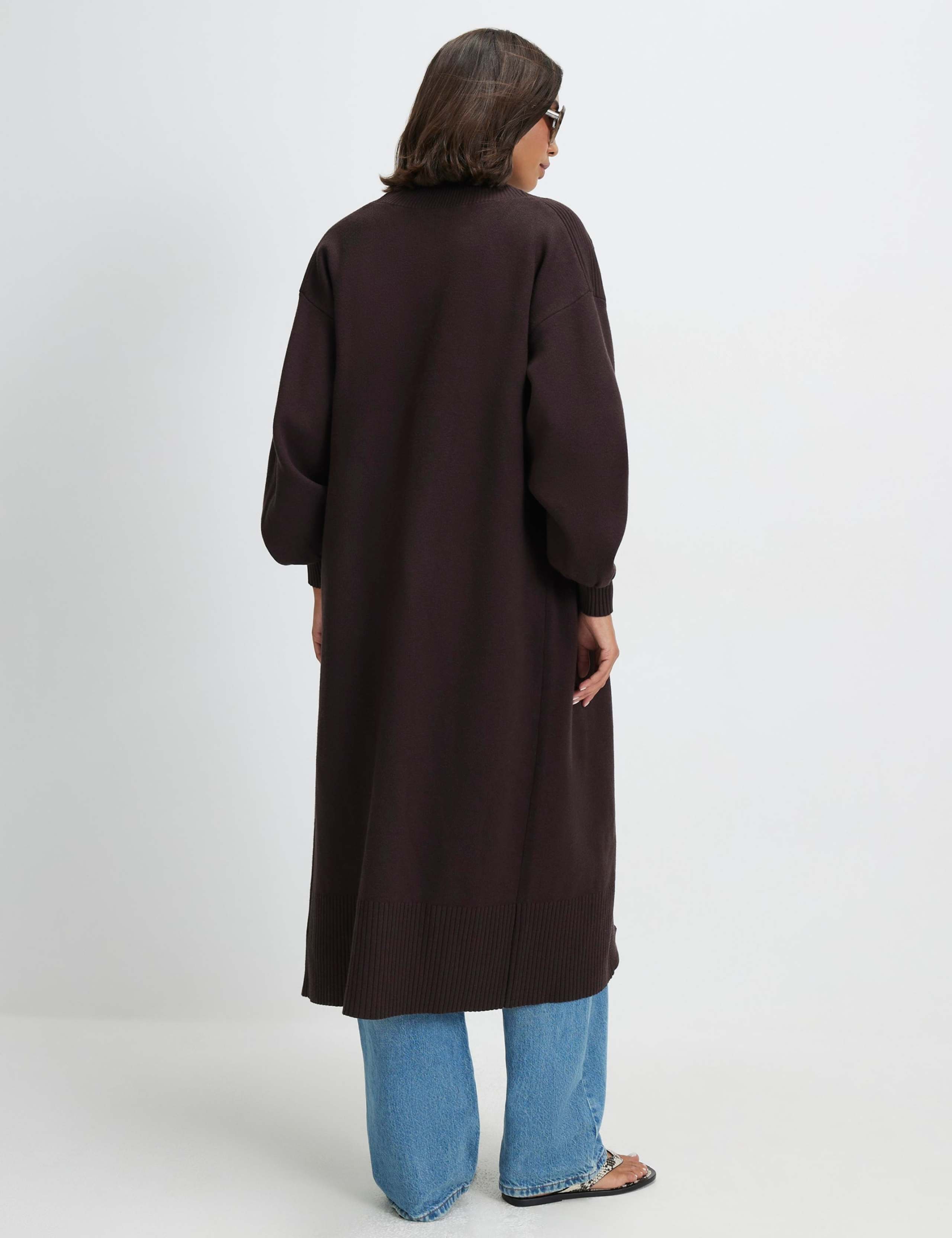 Ribbed Longline Cardigan 2 of 3