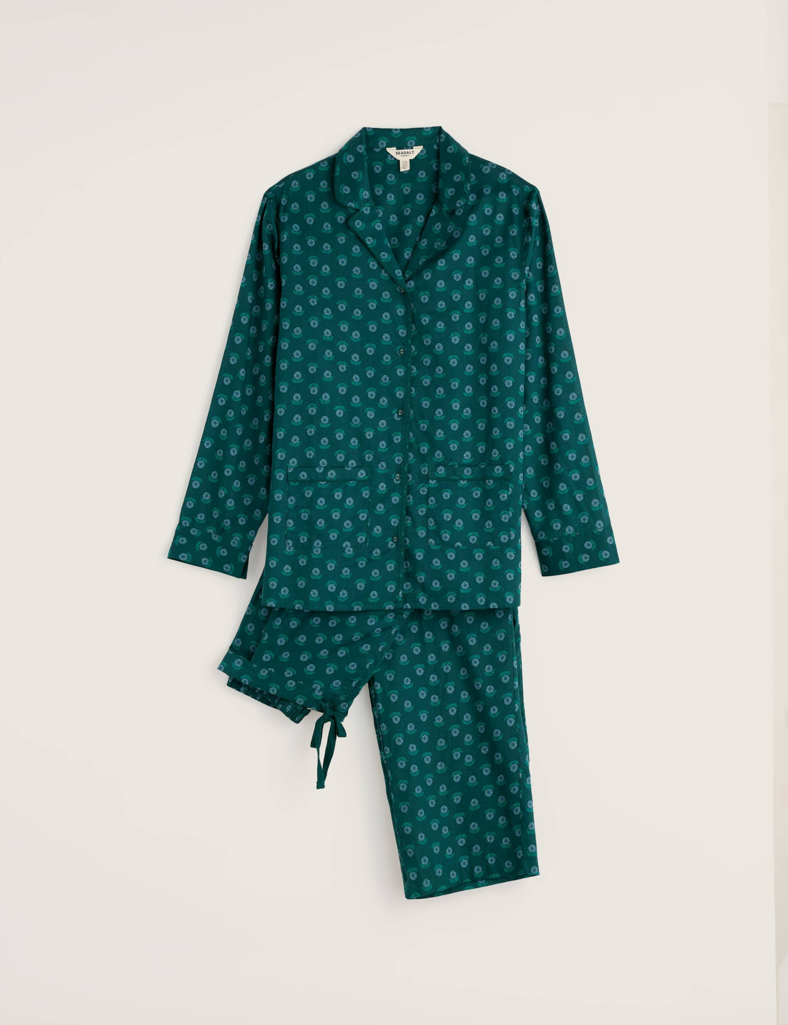 Pure Cotton Floral Pyjama Set 2 of 7