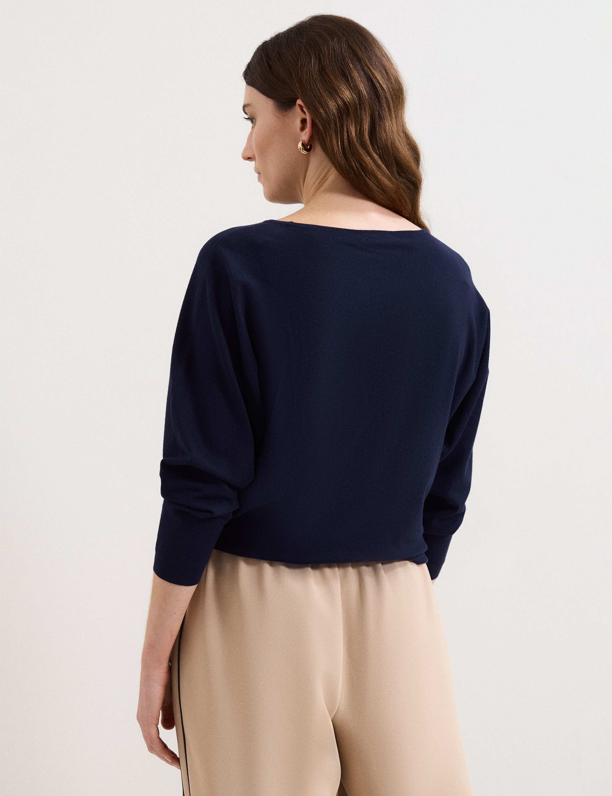 Slash Neck Batwing Longline Jumper 4 of 6