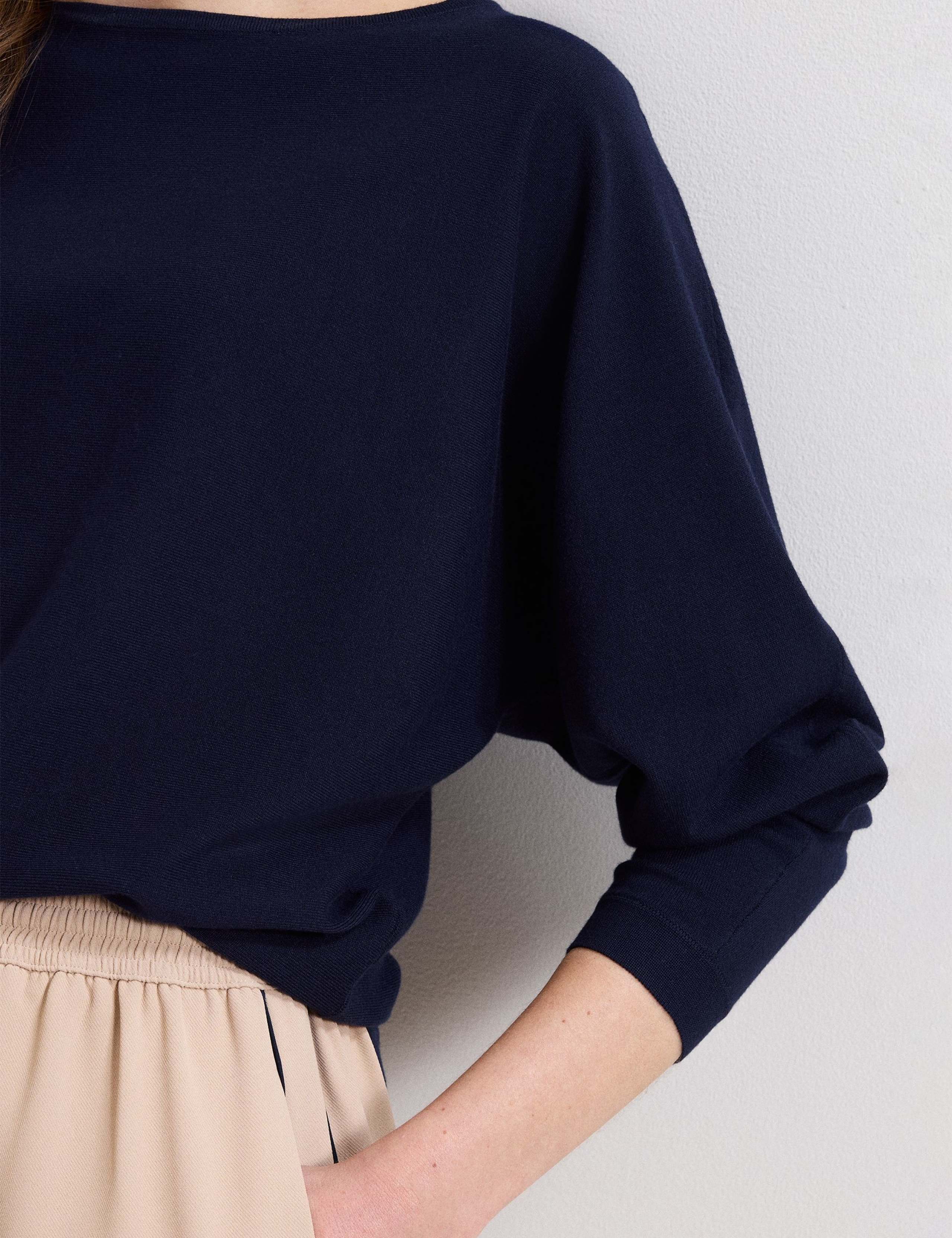 Slash Neck Batwing Longline Jumper 6 of 6