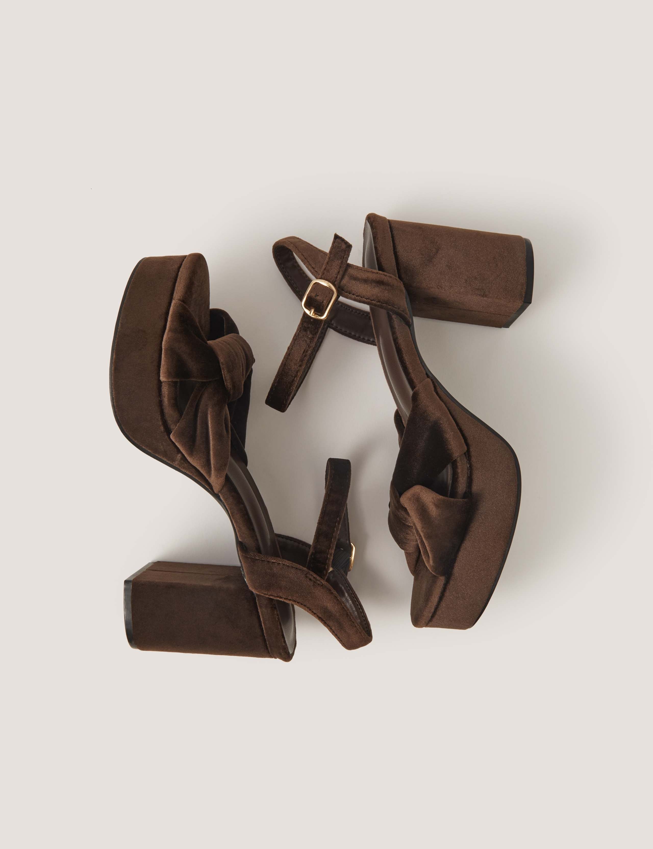 Velvet Platform Sandals 2 of 3