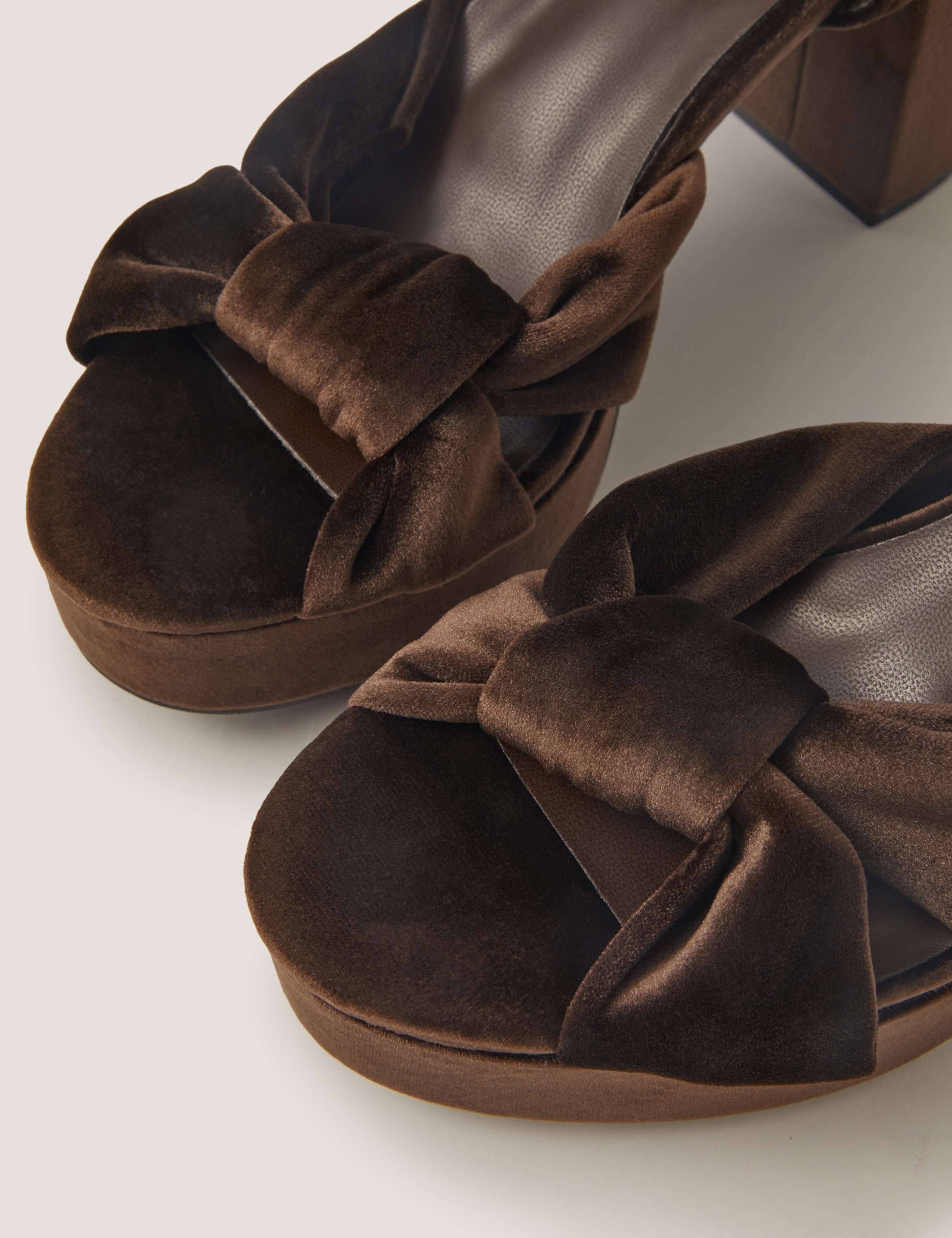 Velvet Platform Sandals 3 of 3