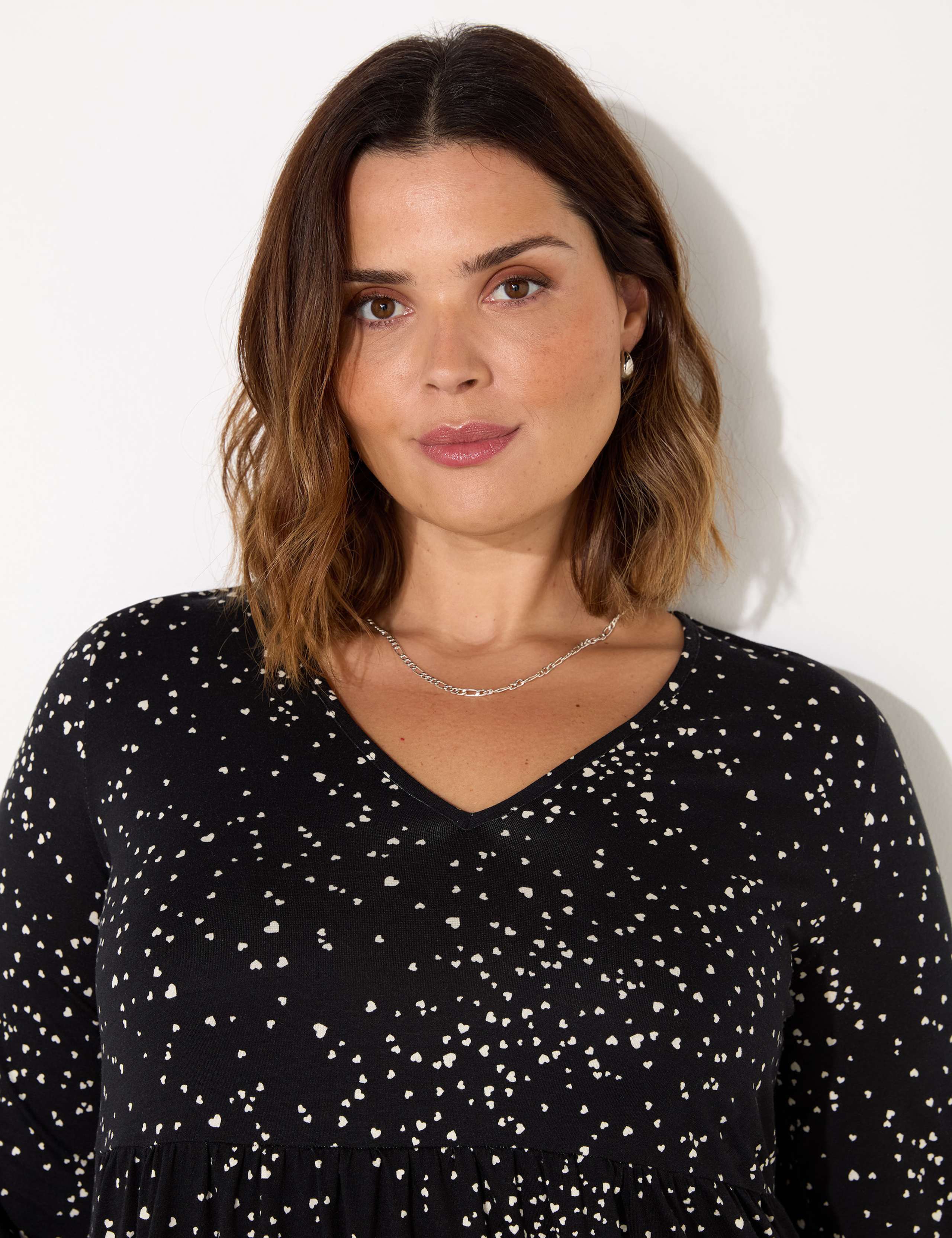 Star Print Gathered Tunic 3 of 4