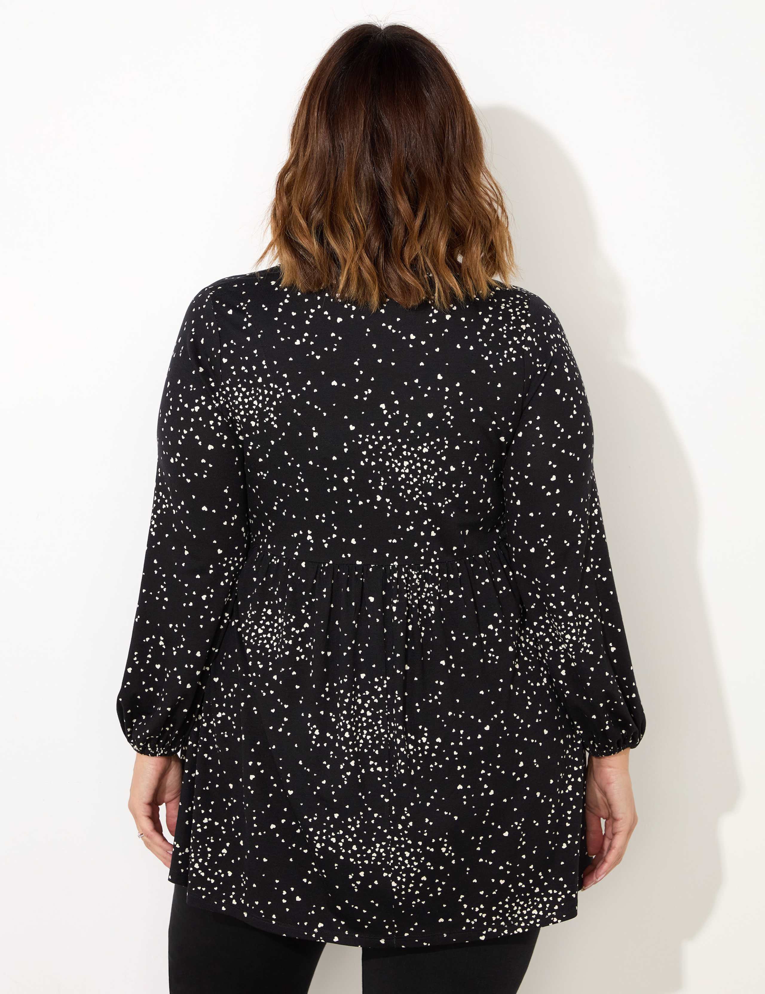 Star Print Gathered Tunic 4 of 4