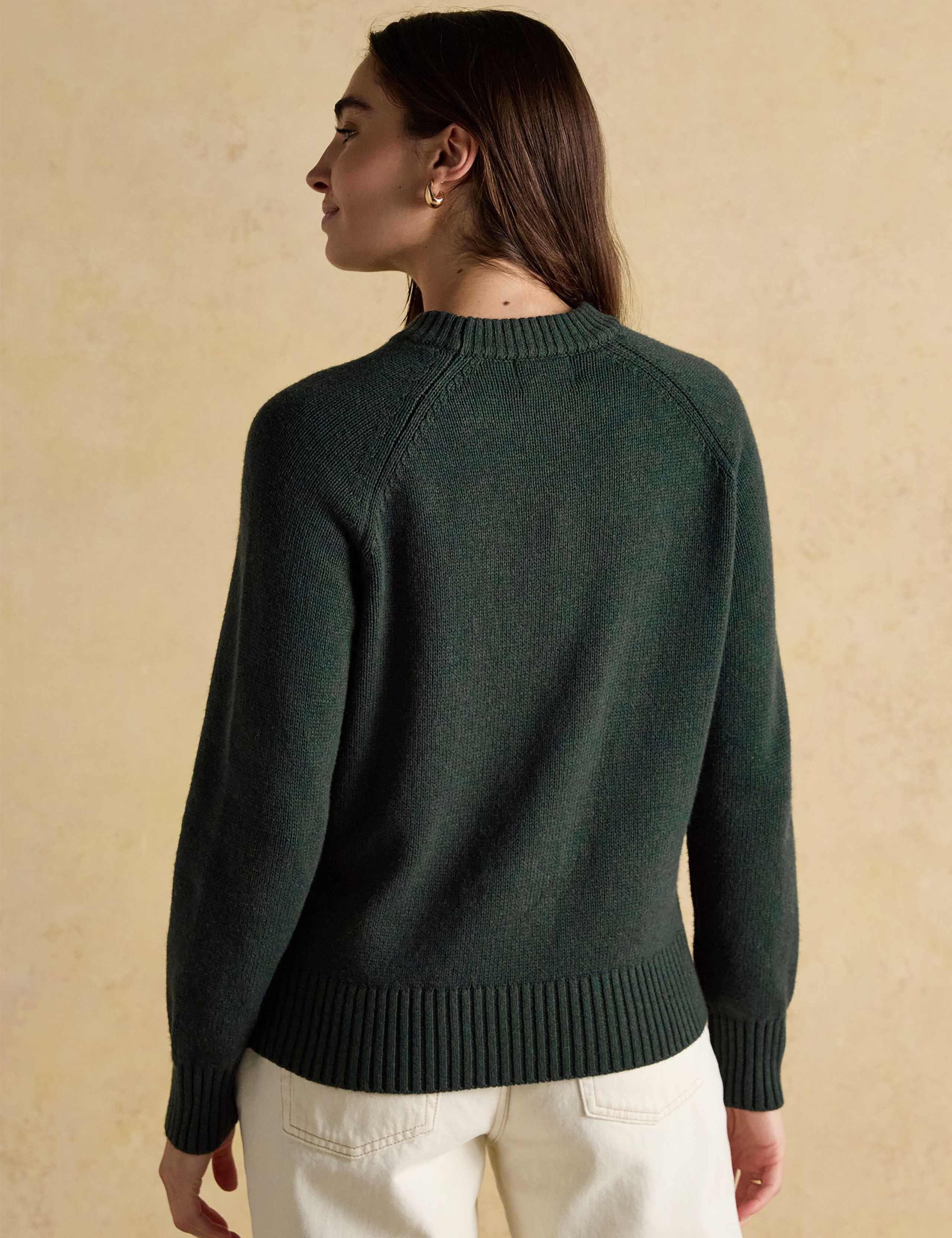 Cotton Rich Fox Jumper with Wool 3 of 4