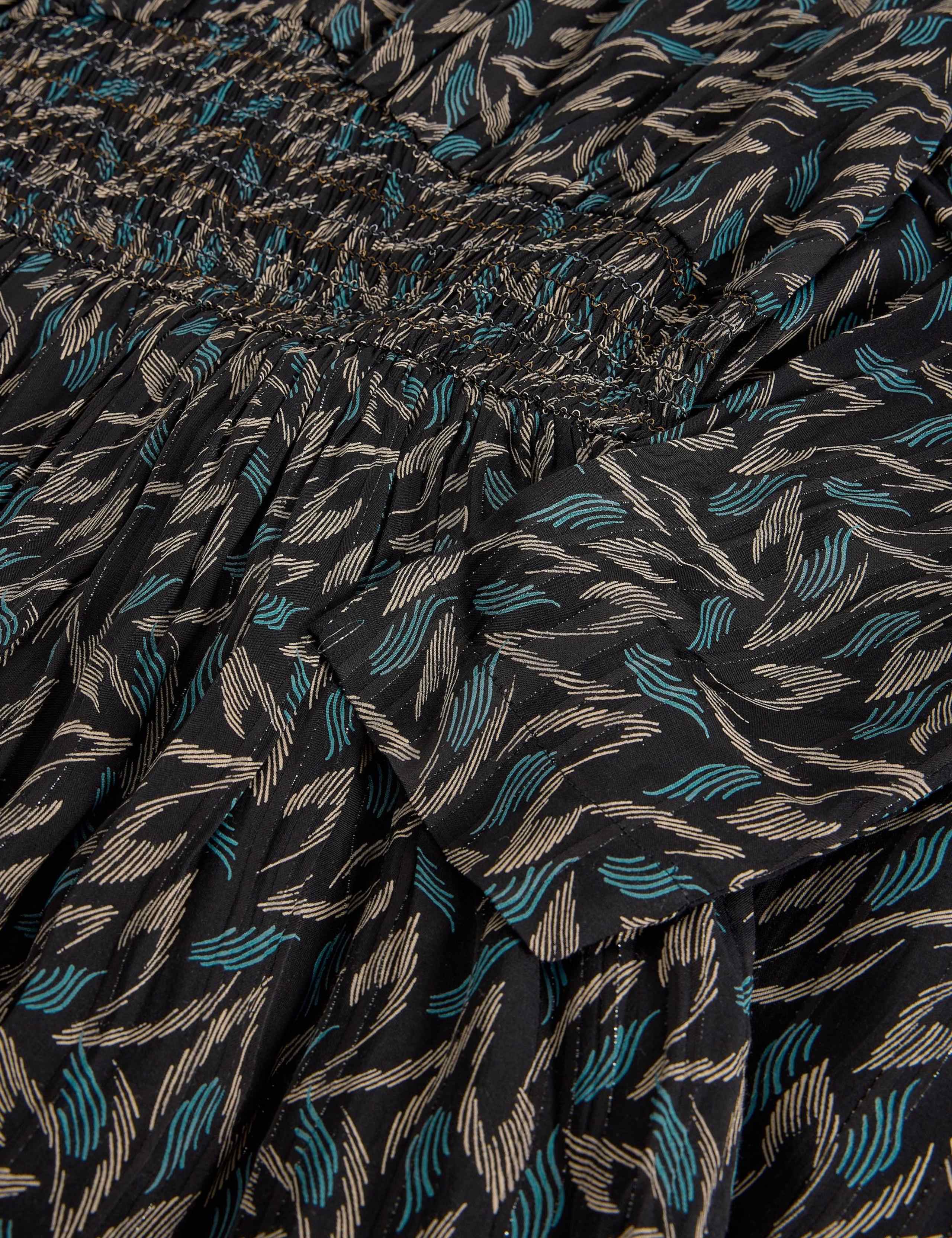 Metallic Printed V-Neck Midaxi Dress 6 of 6