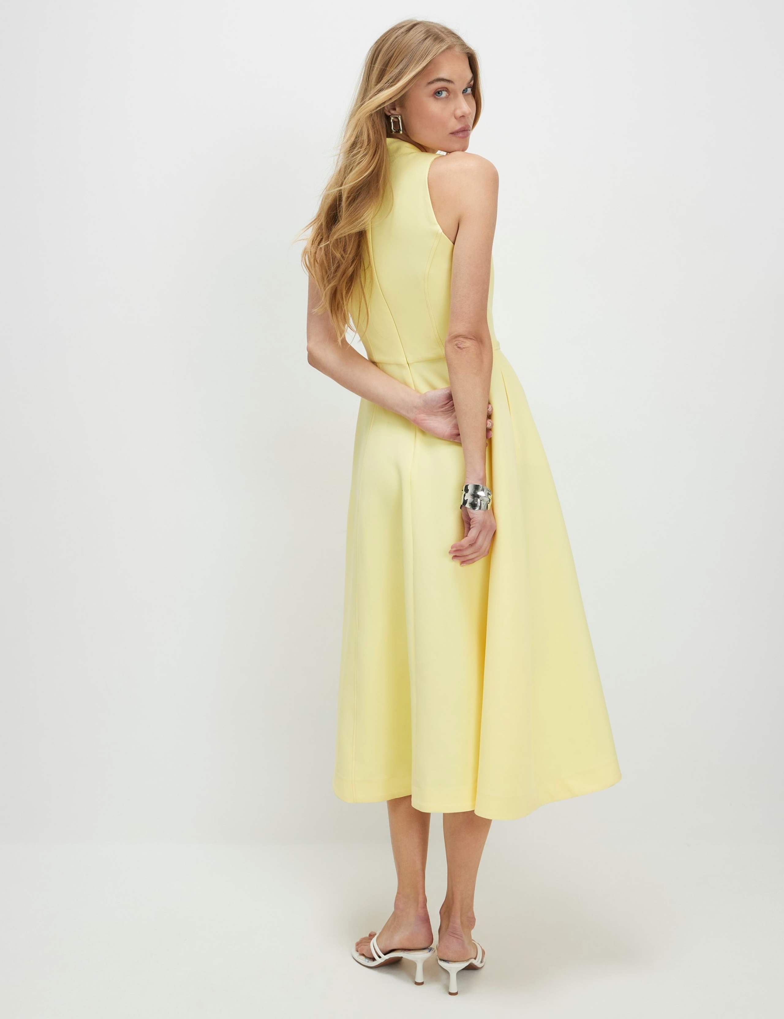 V-Neck Belted Midi Tea Dress 3 of 3