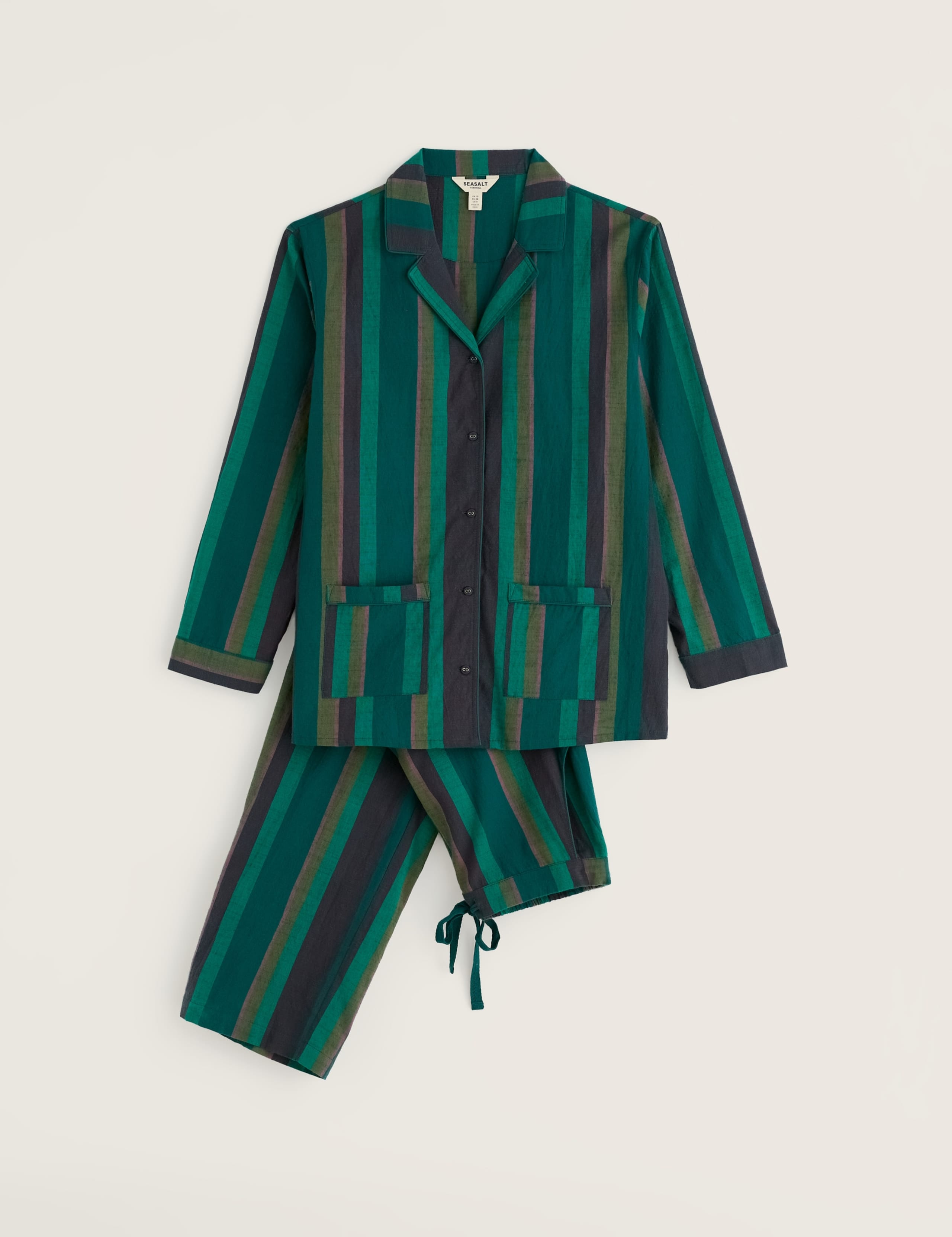 Pure Cotton Striped Pyjama Set 2 of 7