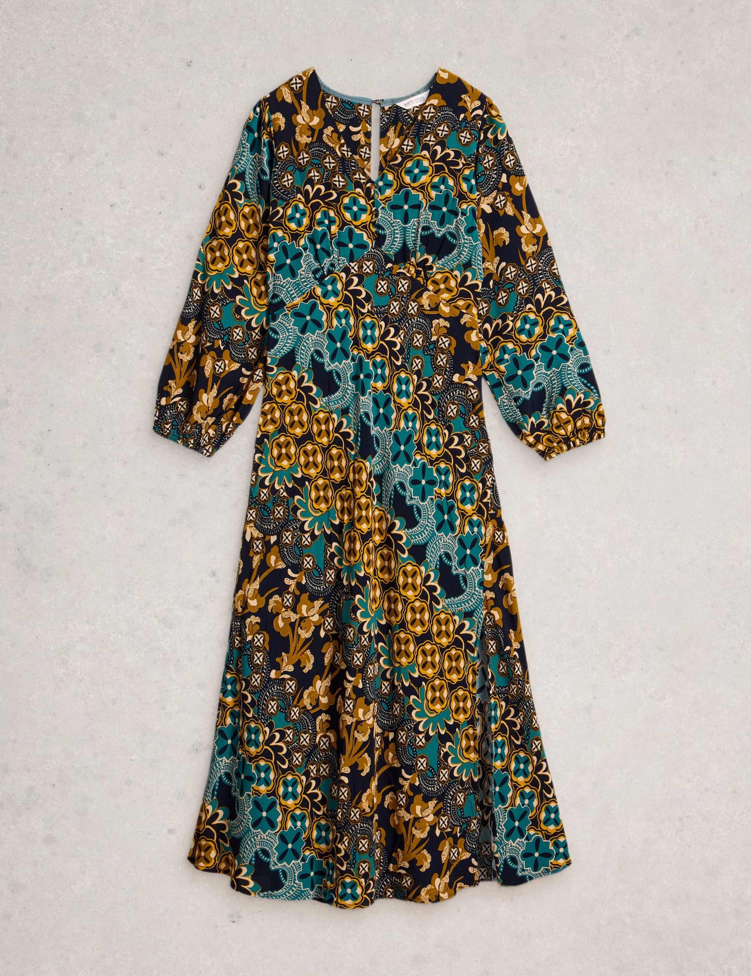 Printed V-Neck Midaxi Tea Dress 2 of 6