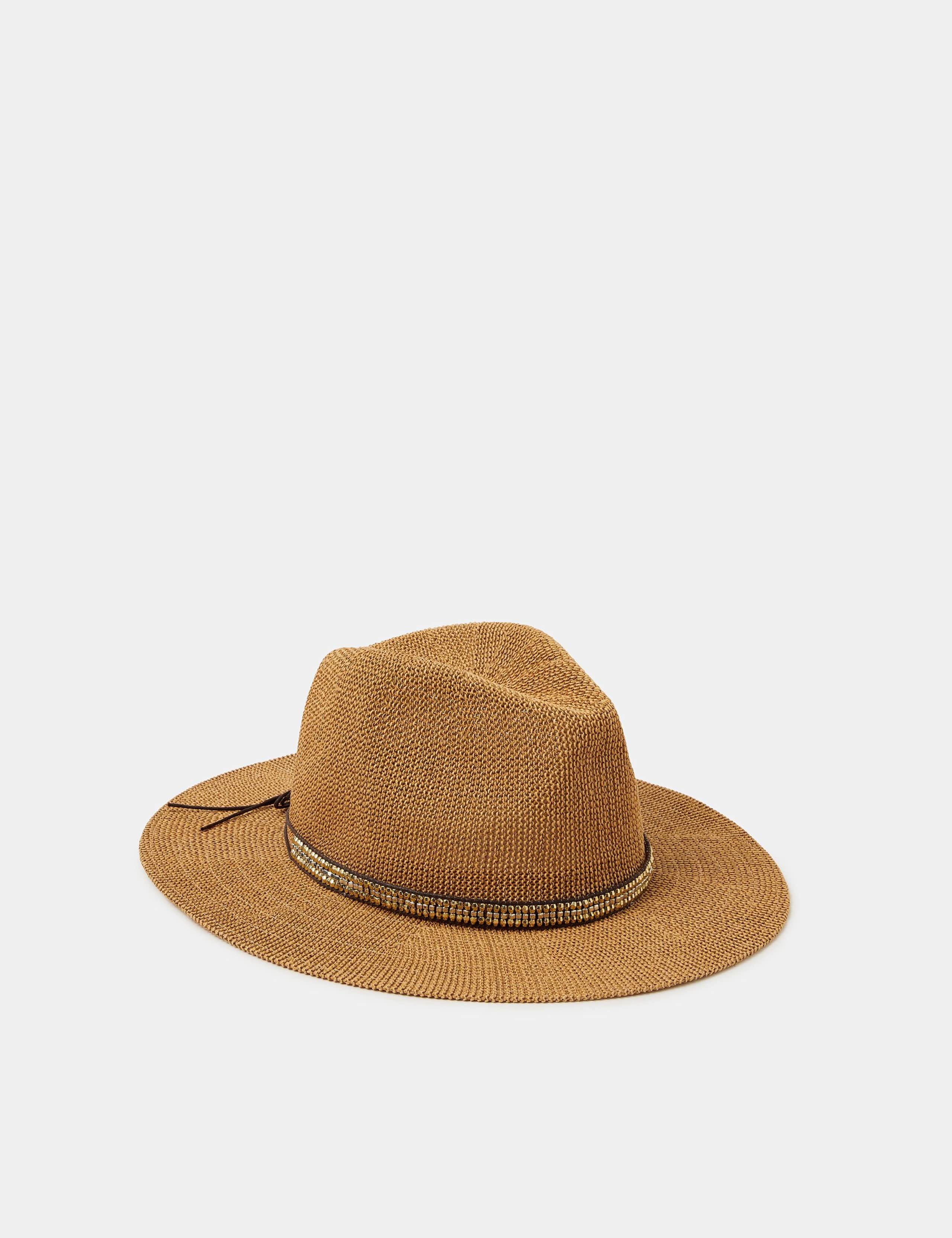 Metallic Trim Fedora Hat 2 of 3