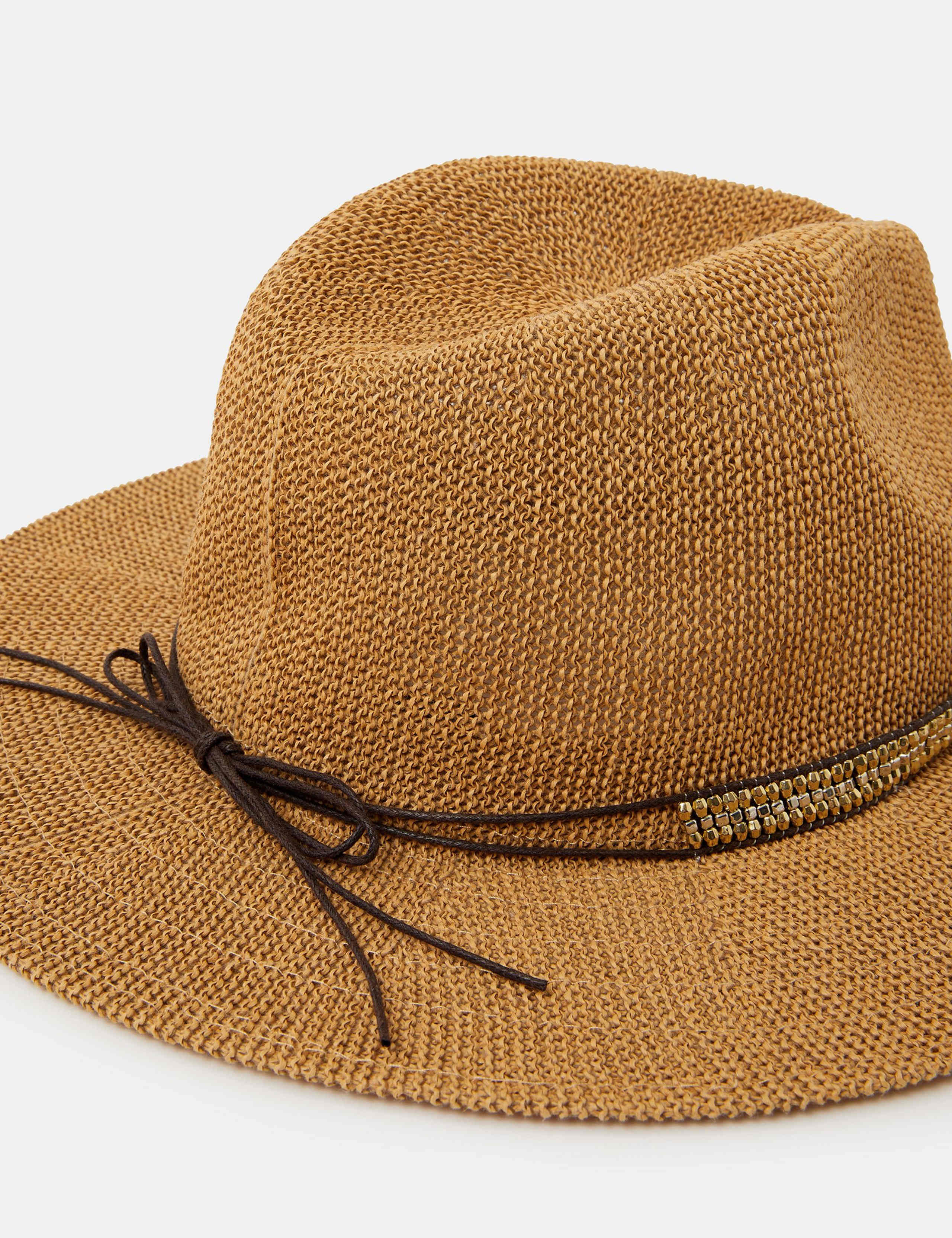 Metallic Trim Fedora Hat 3 of 3