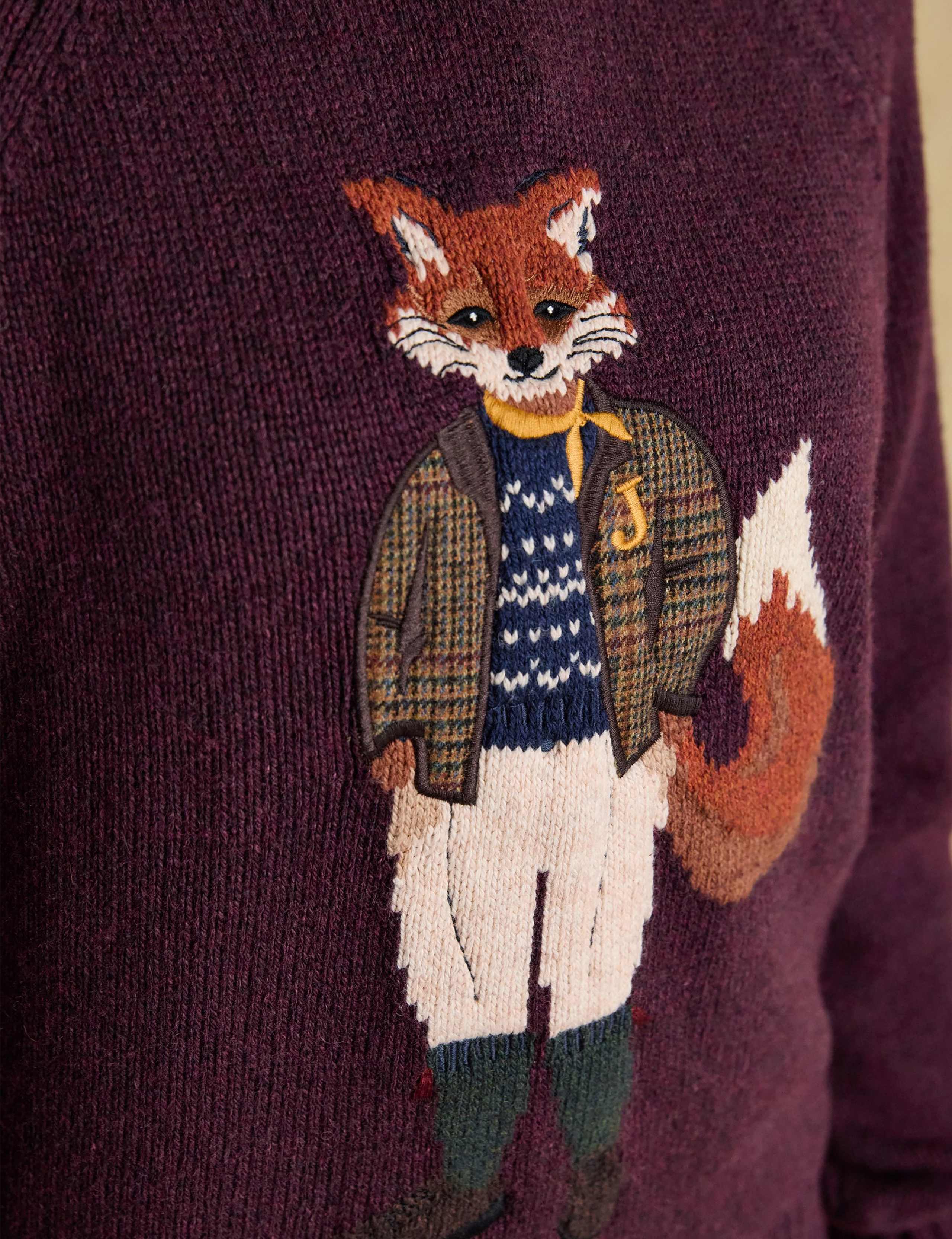 Cotton Rich Embroidered Crew Neck Jumper 3 of 6