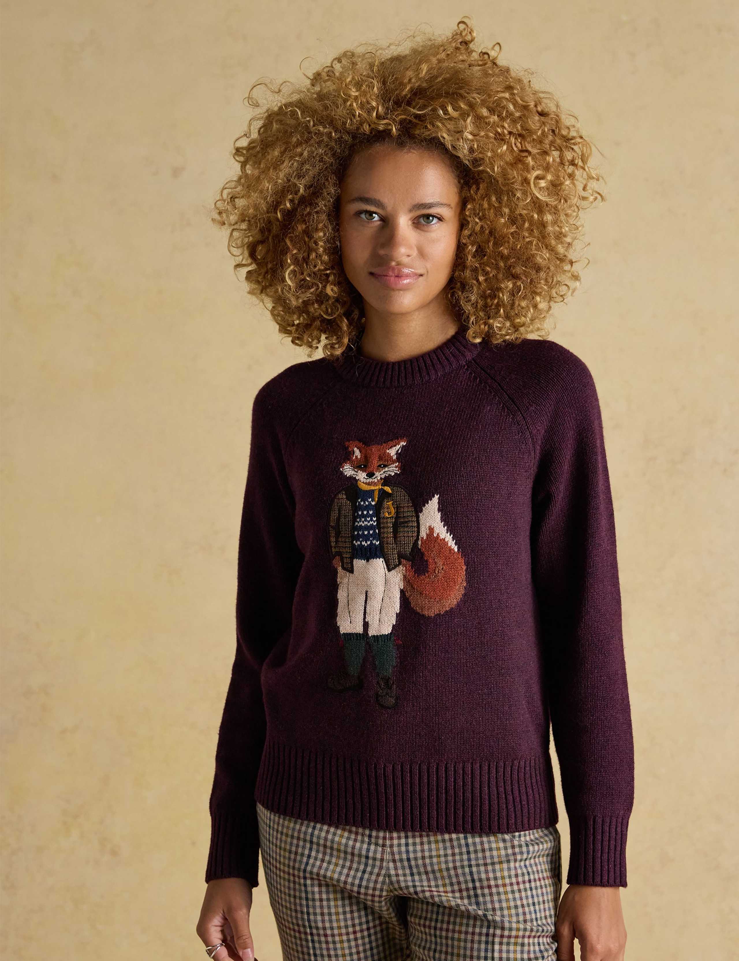 Cotton Rich Embroidered Crew Neck Jumper 6 of 6