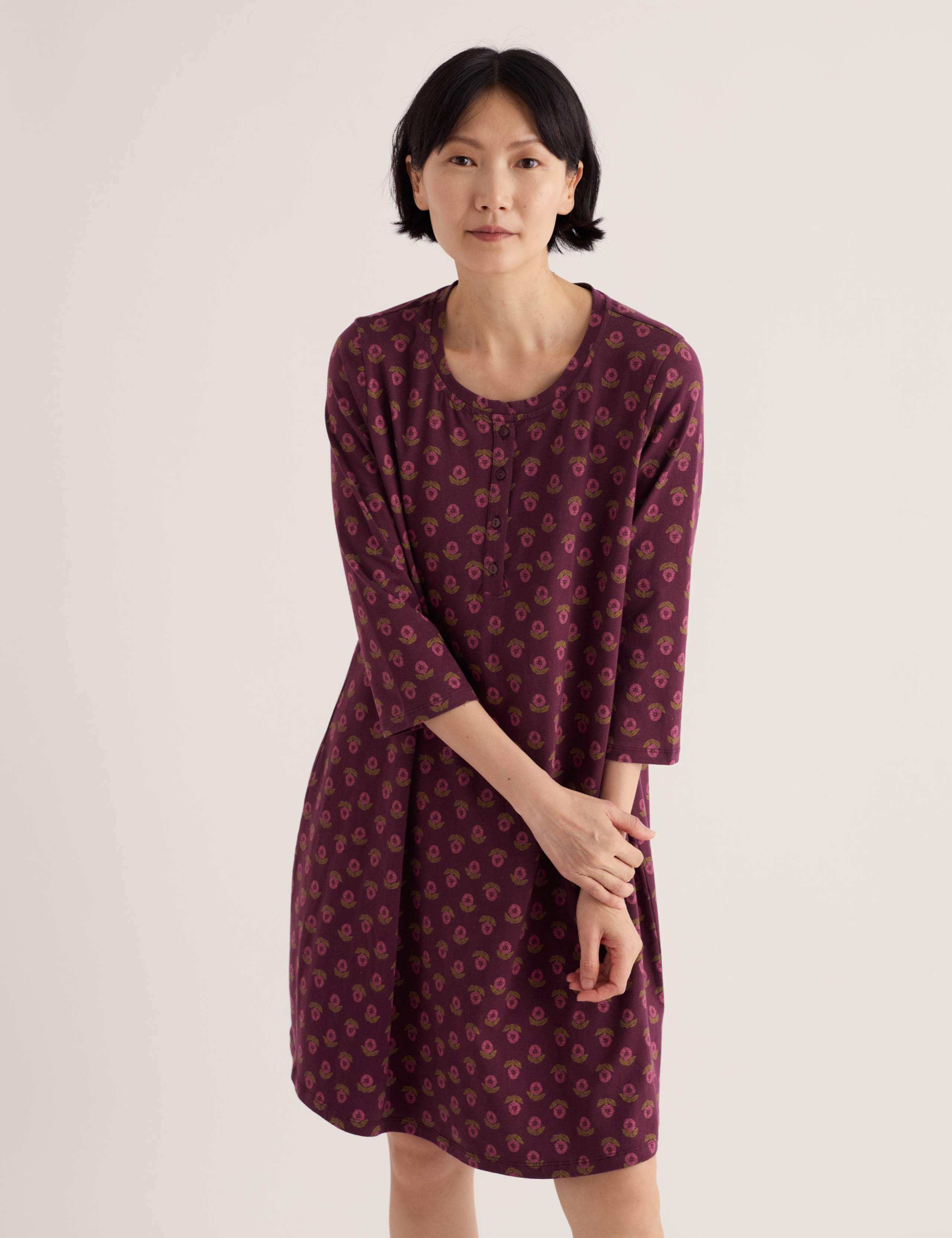 Cotton Rich Printed Nightdress 5 of 5