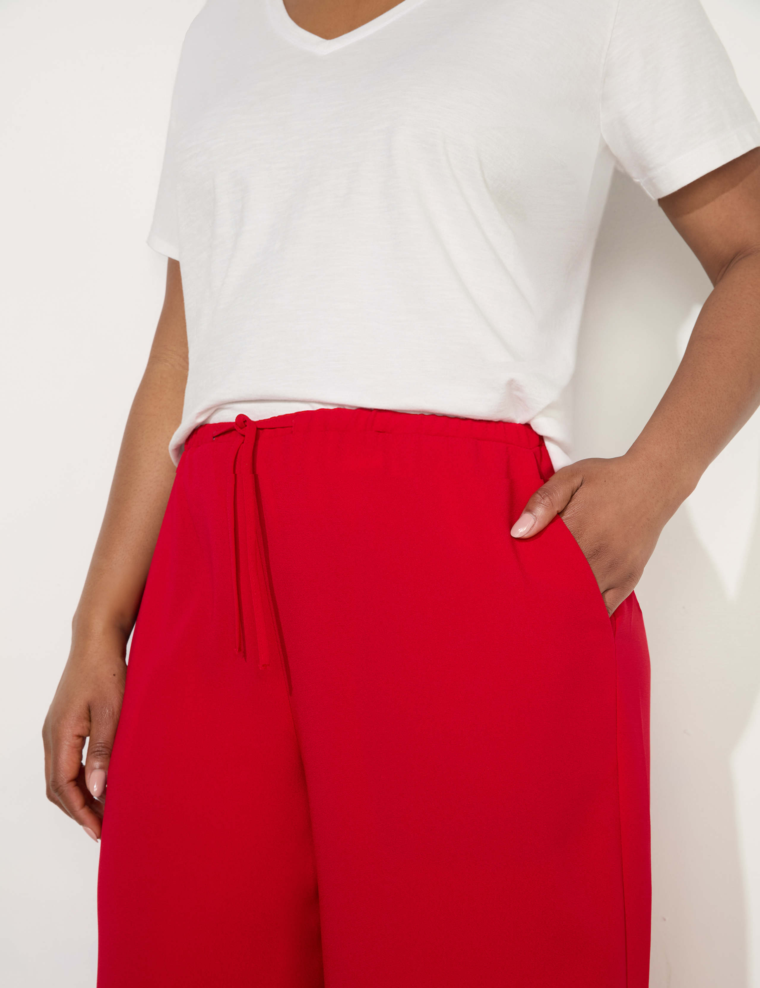 Elasticated Waist Wide Leg Trousers 4 of 4