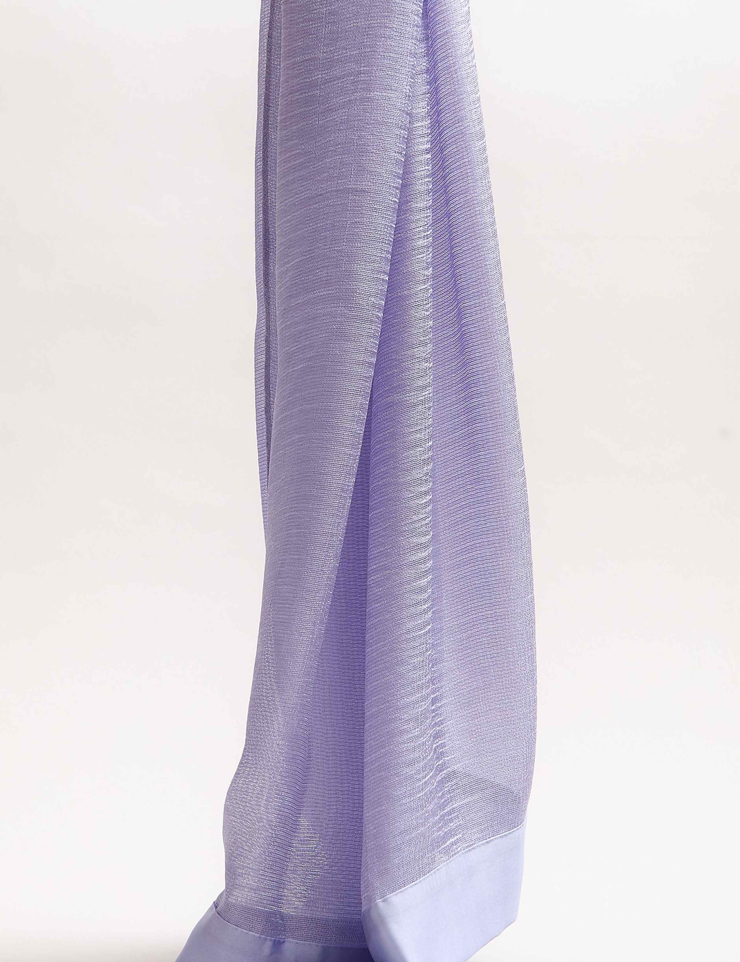 Satin Trim Scarf 4 of 6