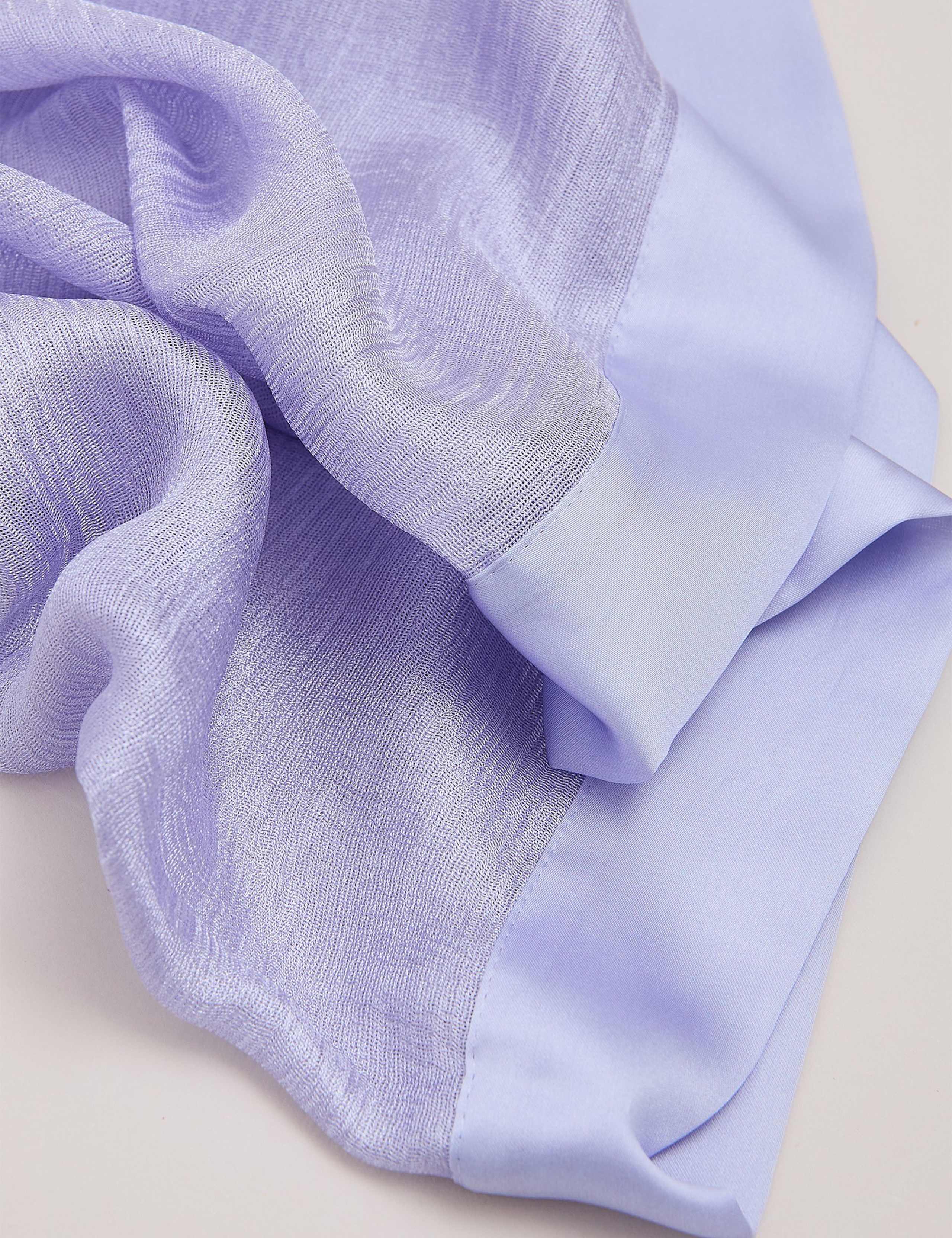 Satin Trim Scarf 6 of 6