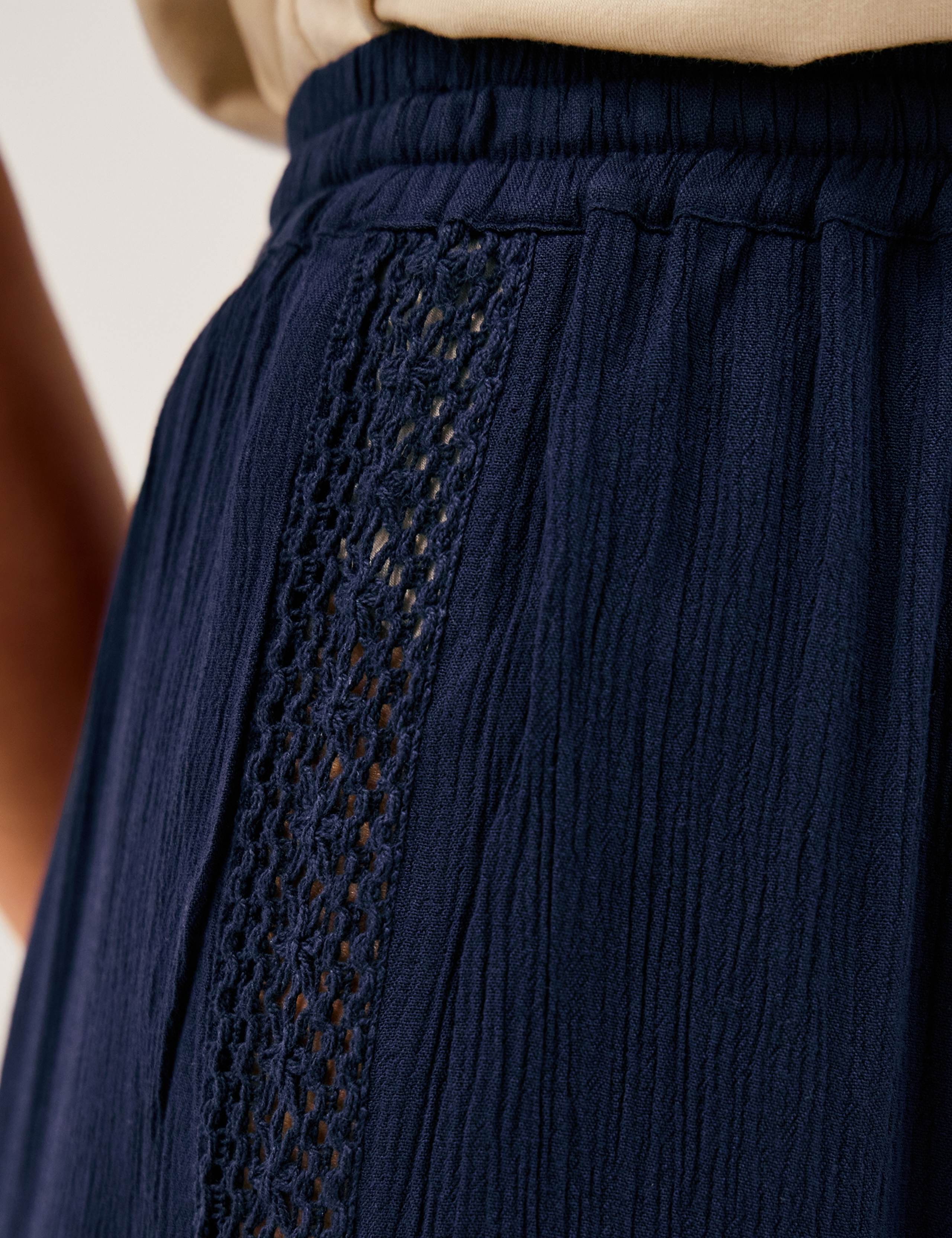 Drawstring Wide Leg Cropped Trousers 5 of 5