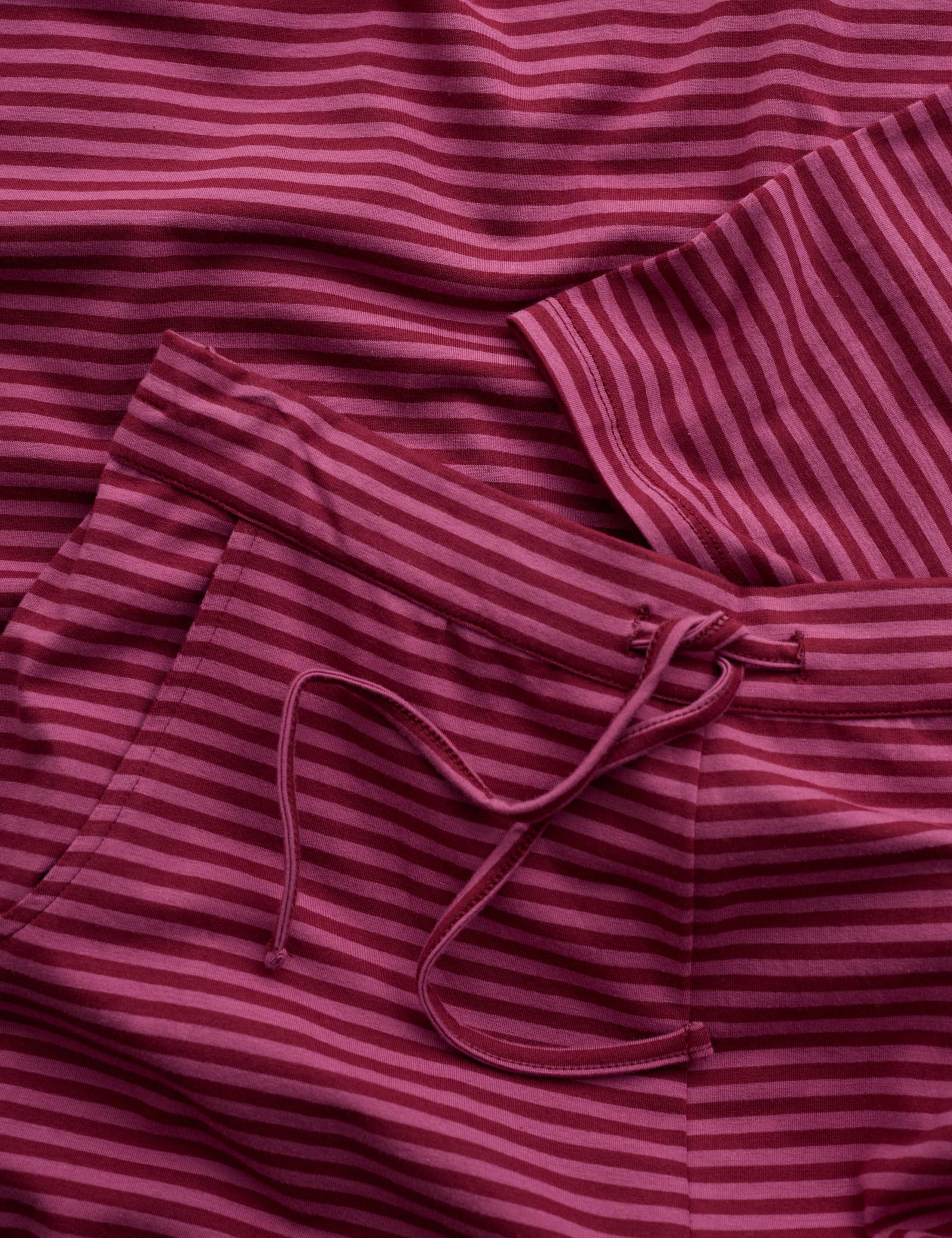 Cotton Rich Striped Pyjama Set with Eye Mask 4 of 7