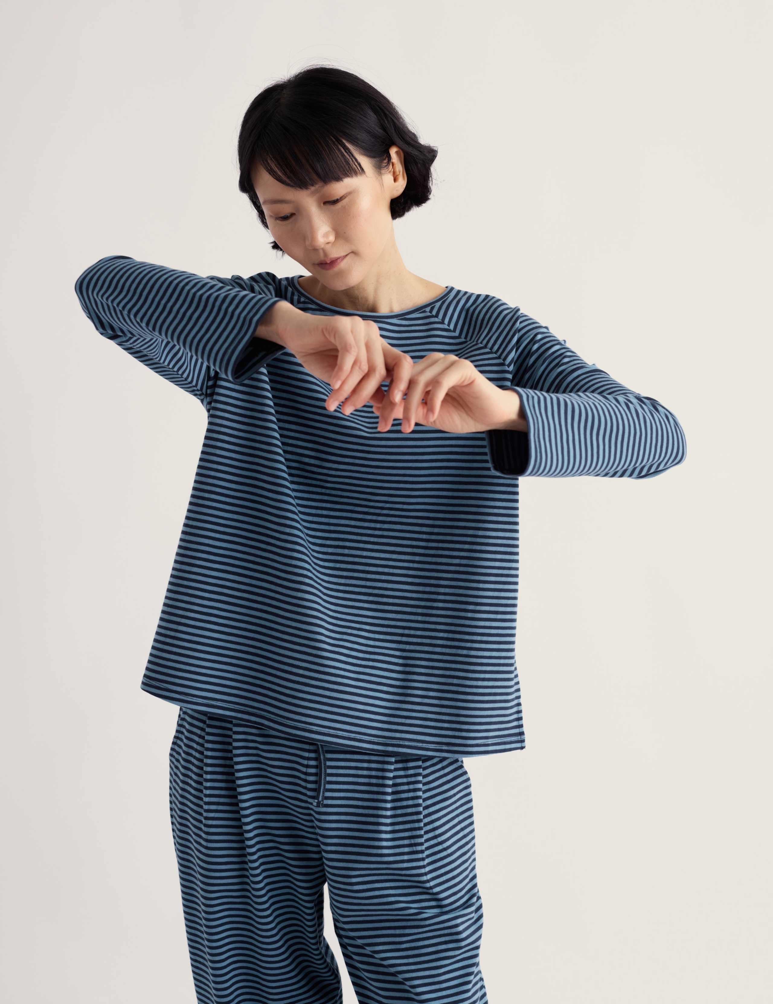 Cotton Rich Striped Pyjama Set 8 of 8