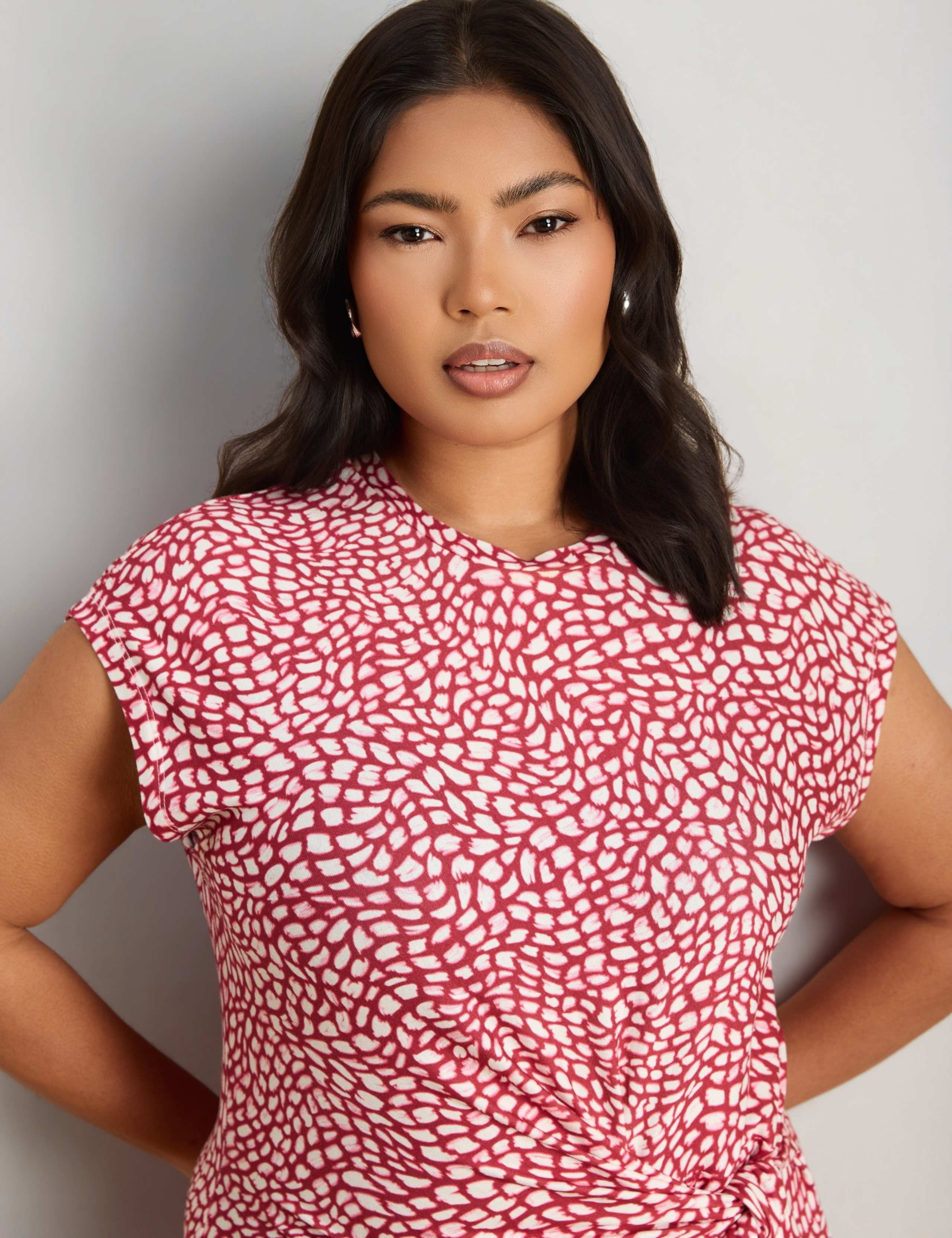 Printed Tie Waist Maxi Dress 2 of 4