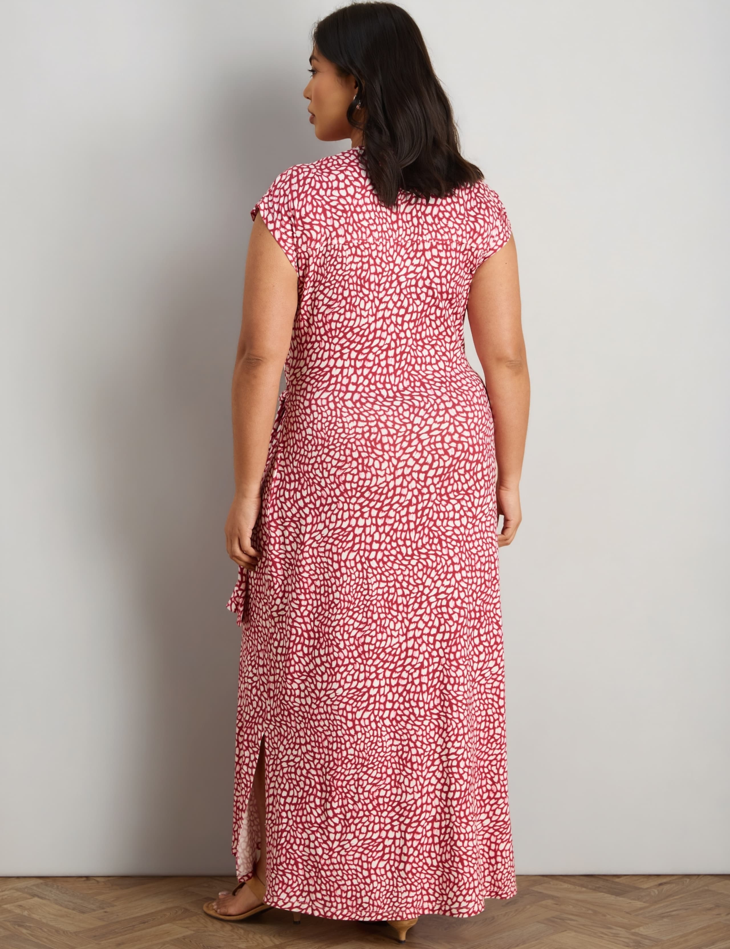 Printed Tie Waist Maxi Dress 3 of 4
