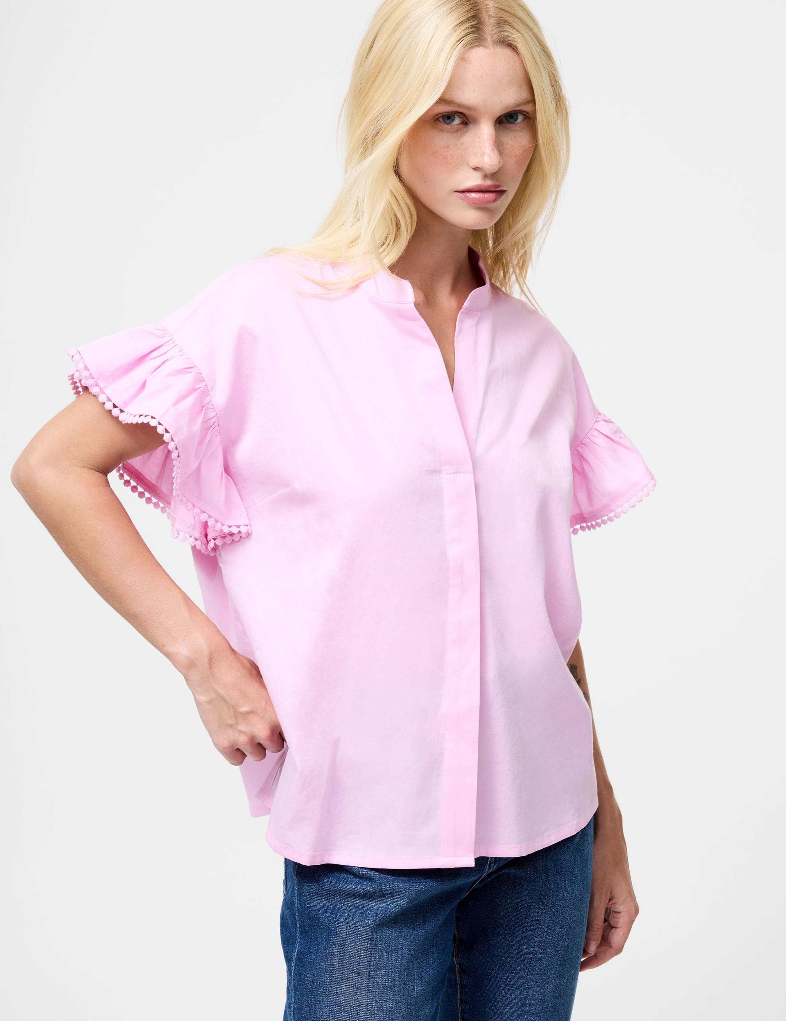 Pure Cotton Notch Neck Top 3 of 3