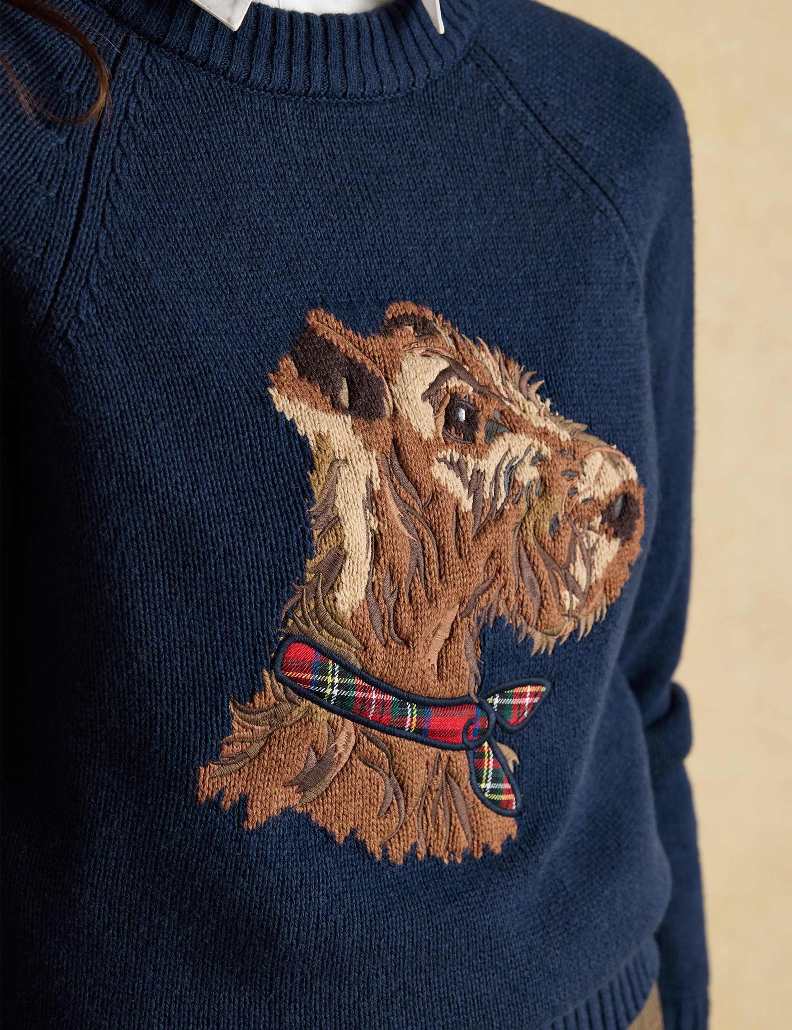 Cotton Rich Dog Jumper with Wool 7 of 7