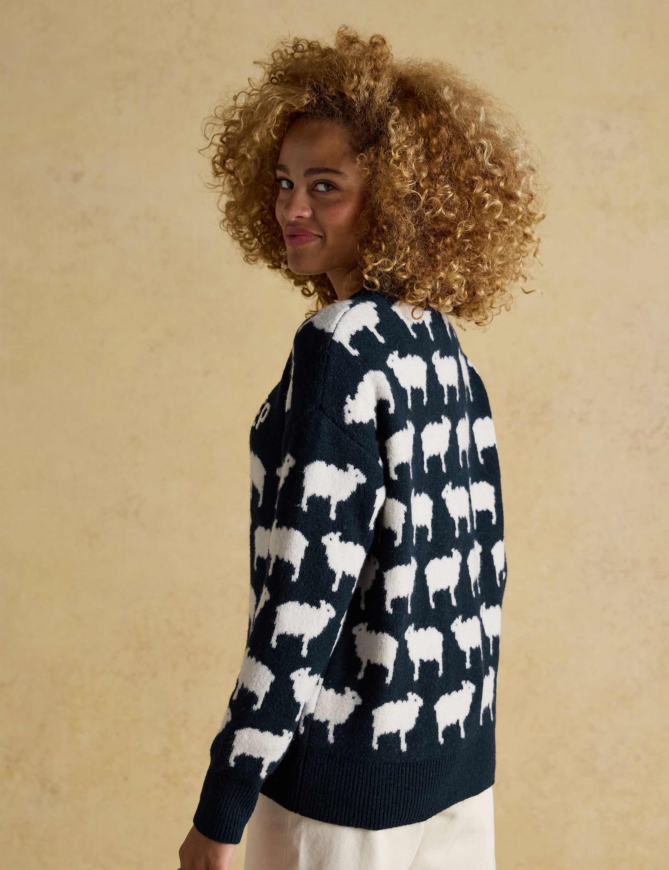 Ribbed Crew Neck Jumper with Wool 4 of 7