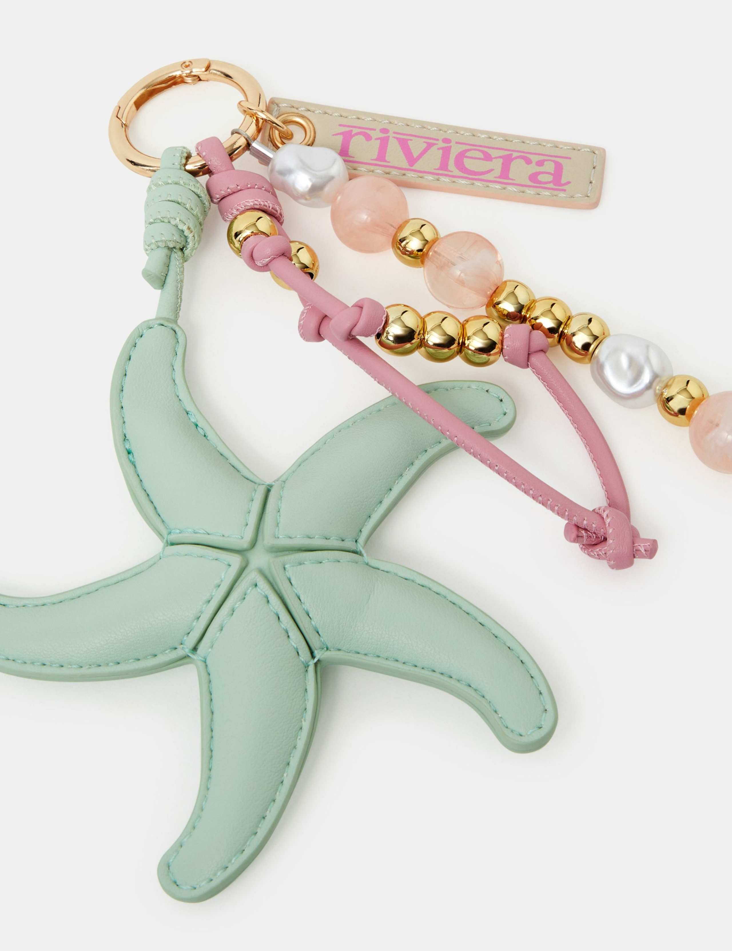 Starfish Beaded Bag Charm 4 of 4