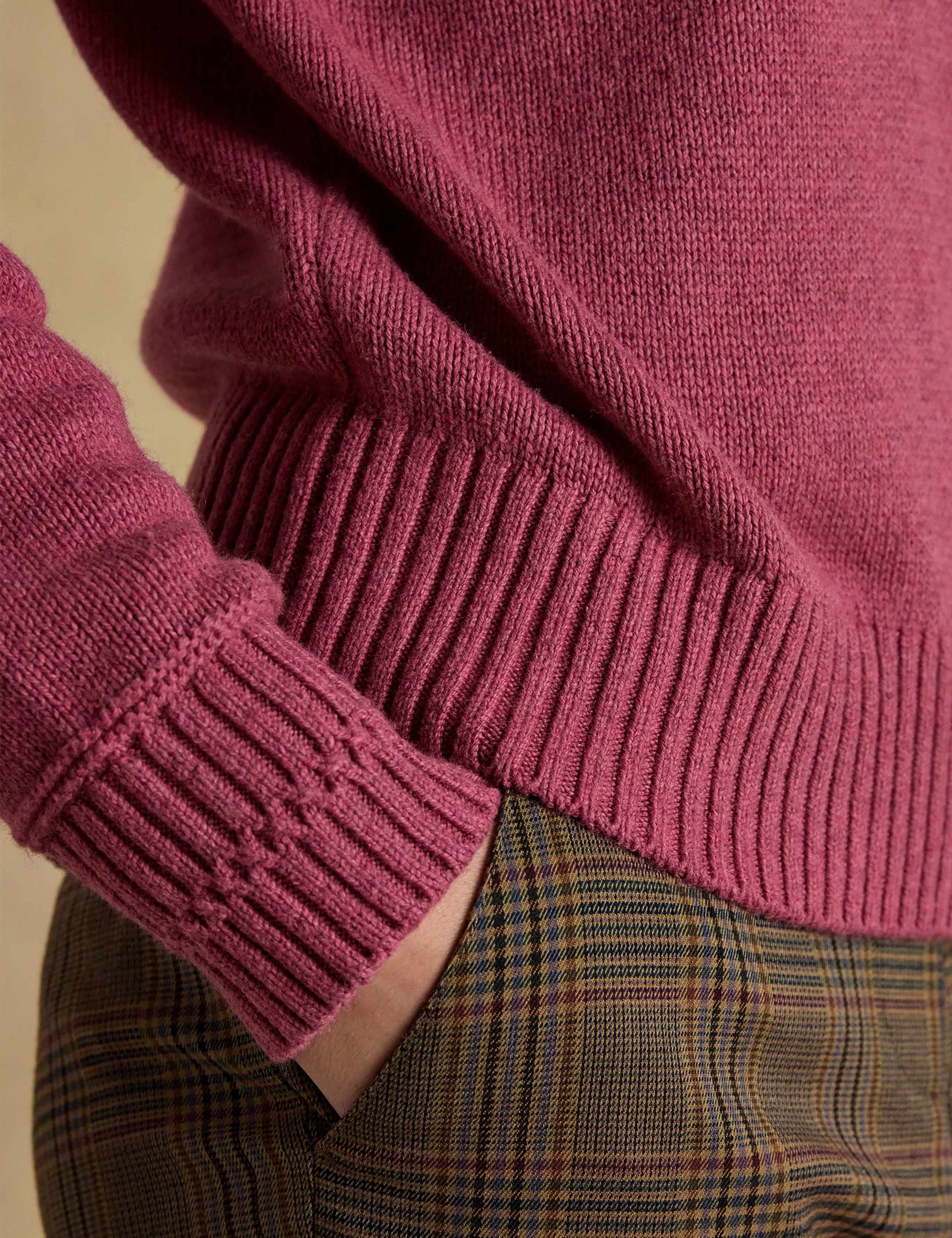 Cotton Rich Embroidered Jumper with Wool 6 of 7