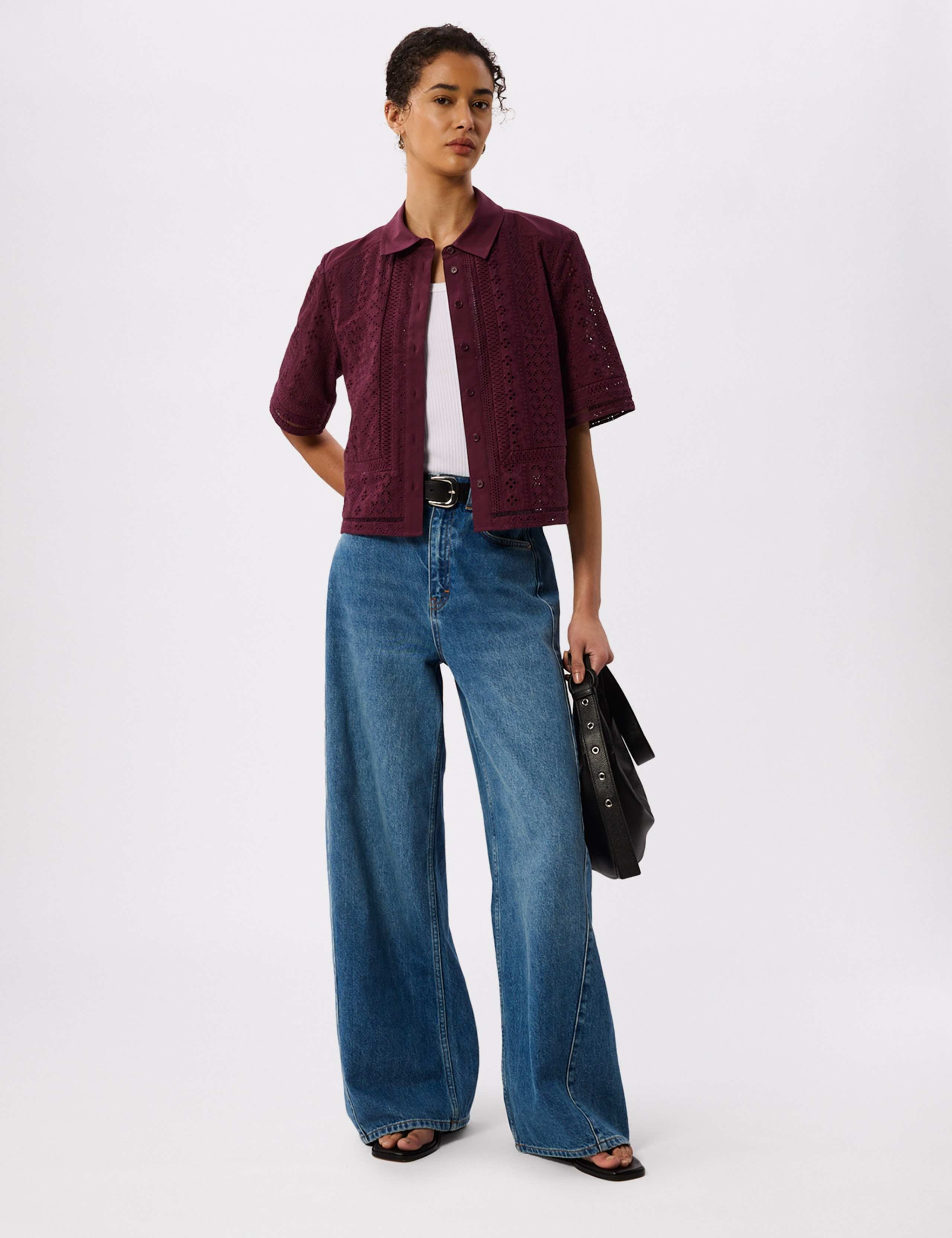 Pure Cotton Broderie Shirt 3 of 7