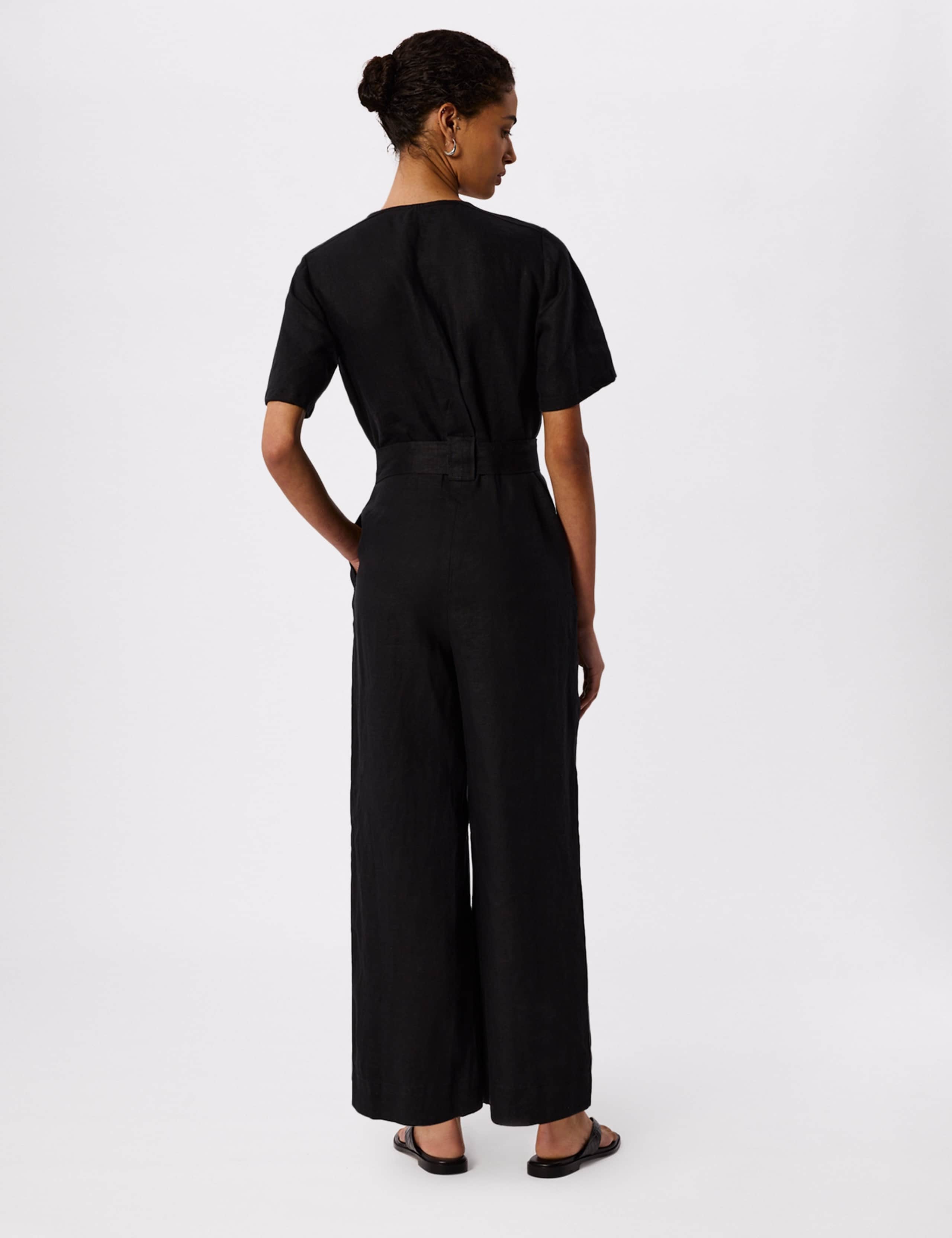 Pure Linen Button Front Jumpsuit 5 of 6