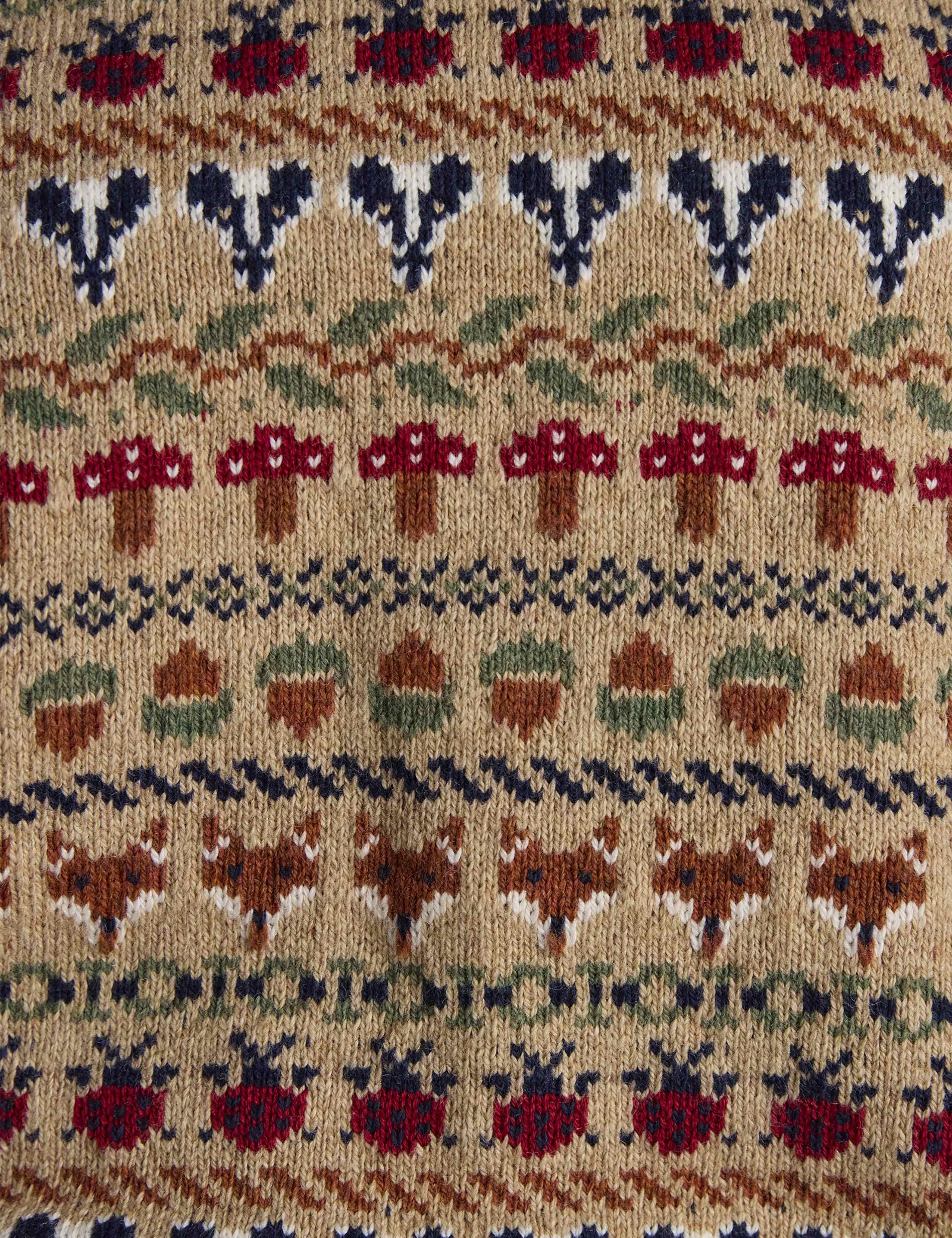 Cotton Rich Fair Isle Crew Neck Knitted Vest 7 of 7