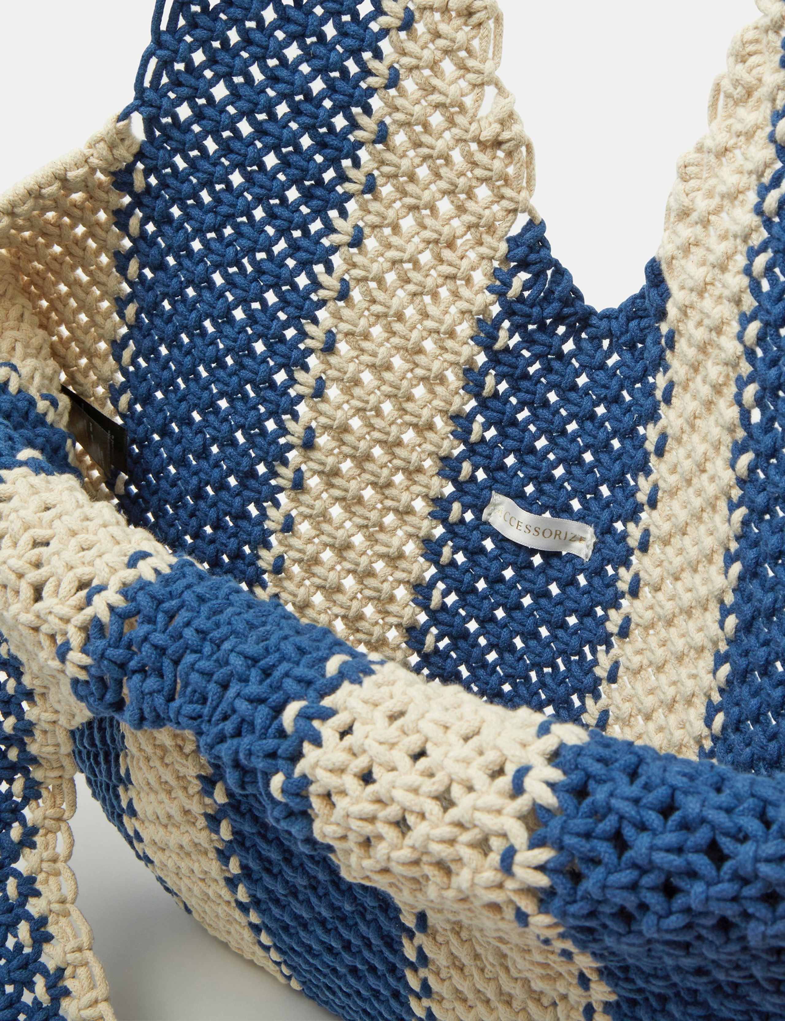 Macrame Striped Shoulder Bag 4 of 5