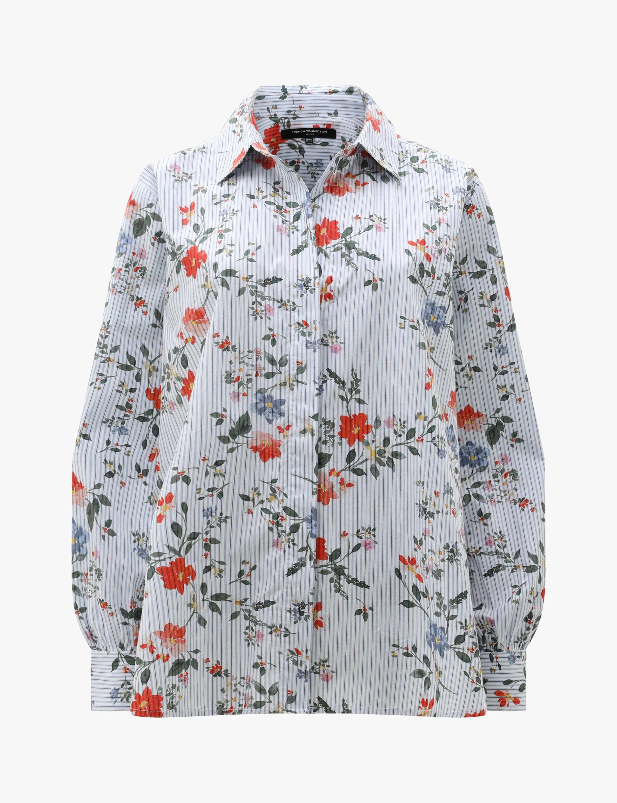 Pure Cotton Floral Collared Shirt 2 of 3
