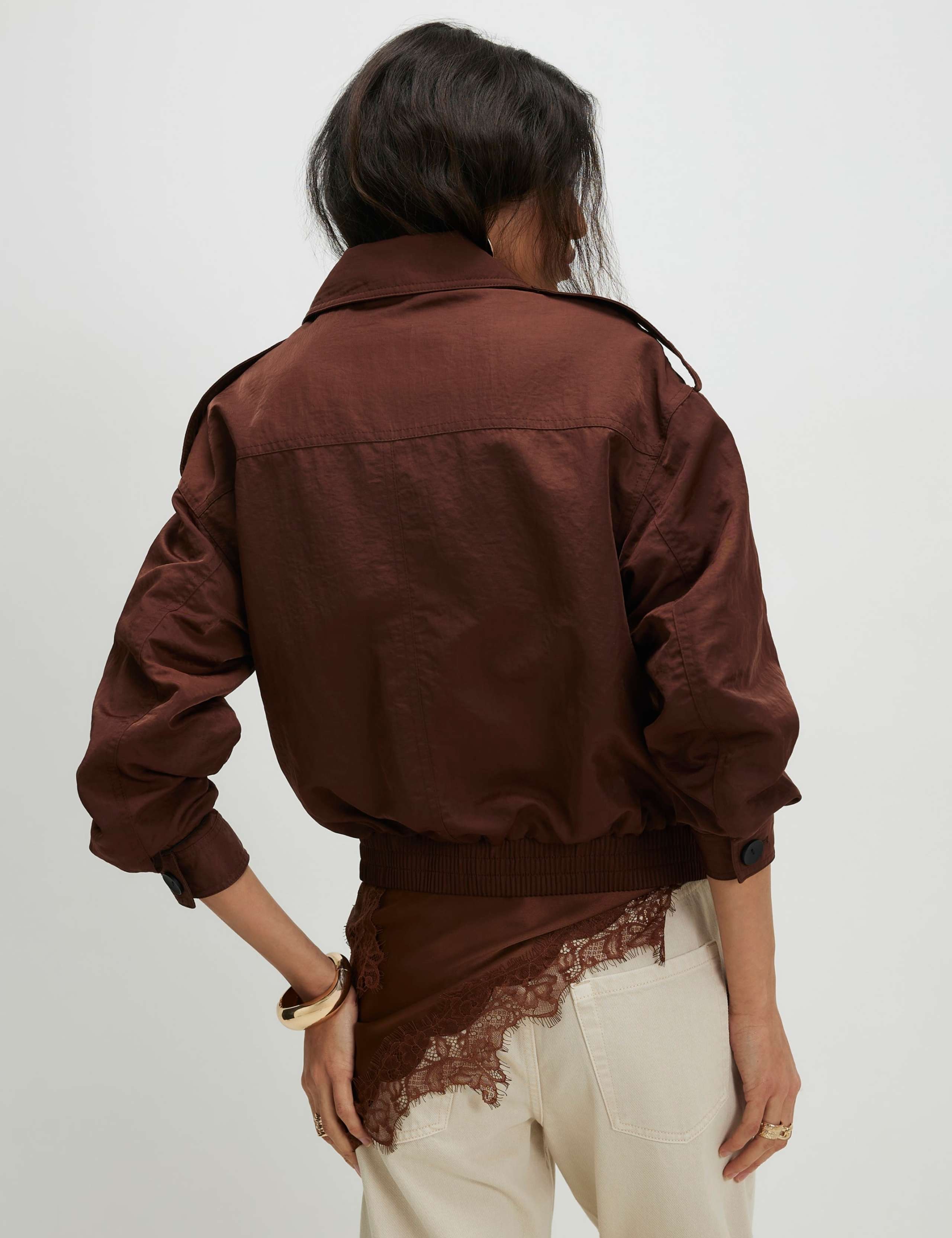 Nylon Button Front Jacket 2 of 4