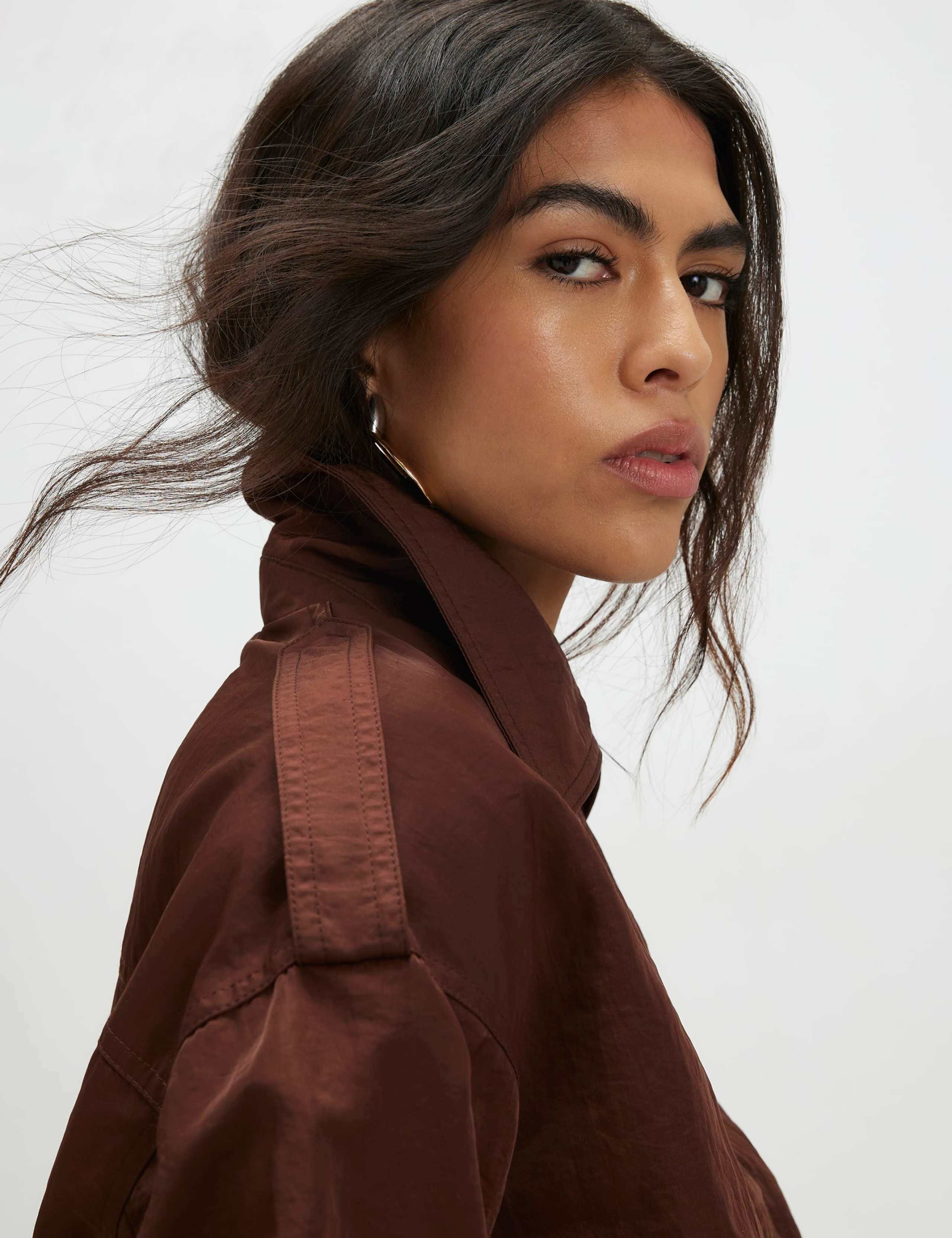 Nylon Button Front Jacket 3 of 4